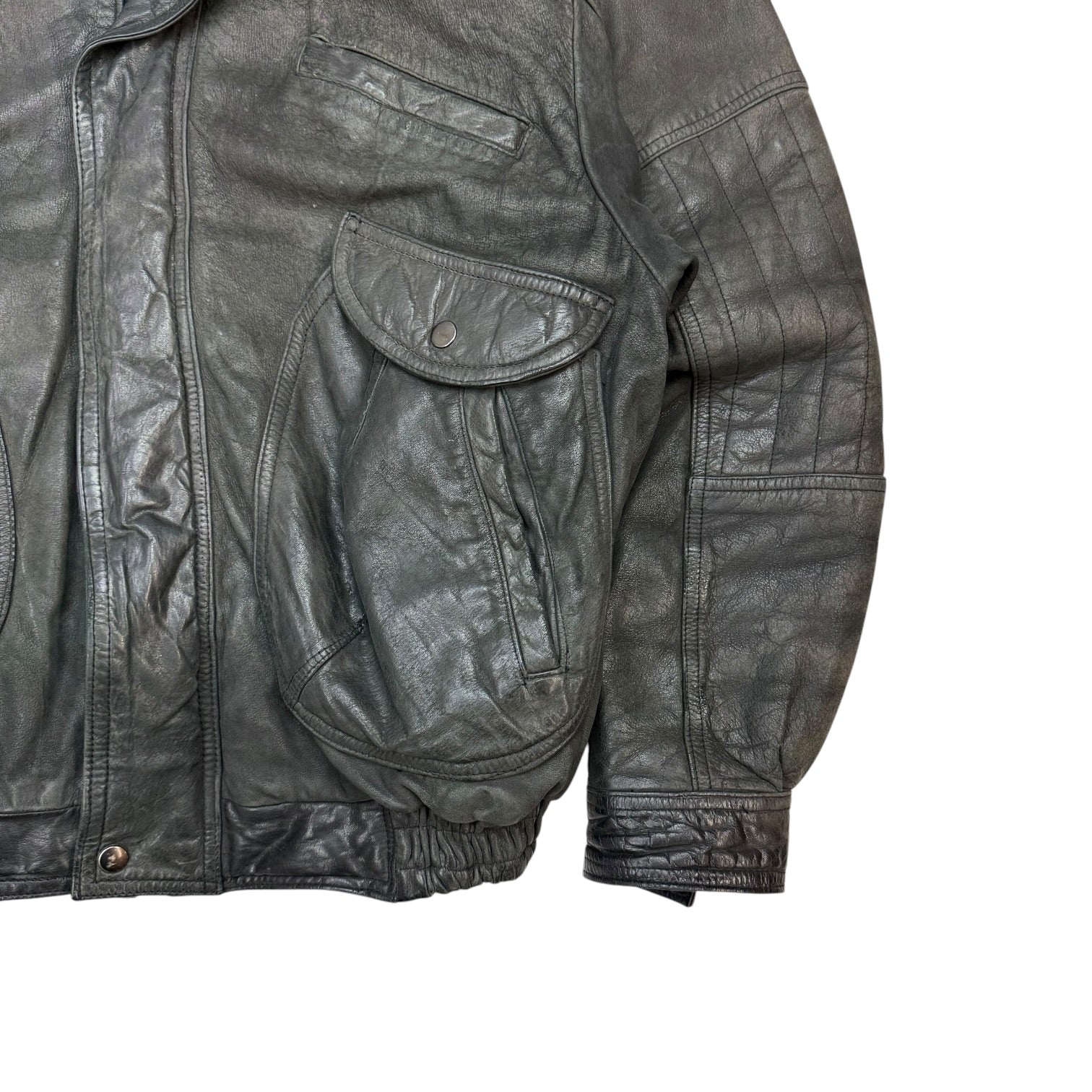 Vintage Spirite Leather Jacket Black