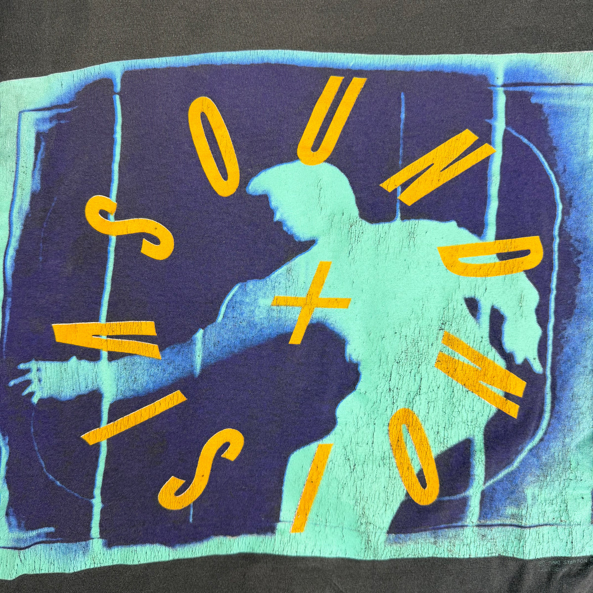 1990 David Bowie Sound + Vision World Tour Tee Faded Grey