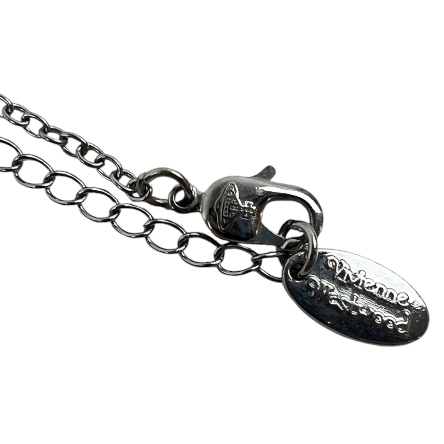 Vivienne Westwood Mini Bas Relief Orb Pendant Necklace Silver