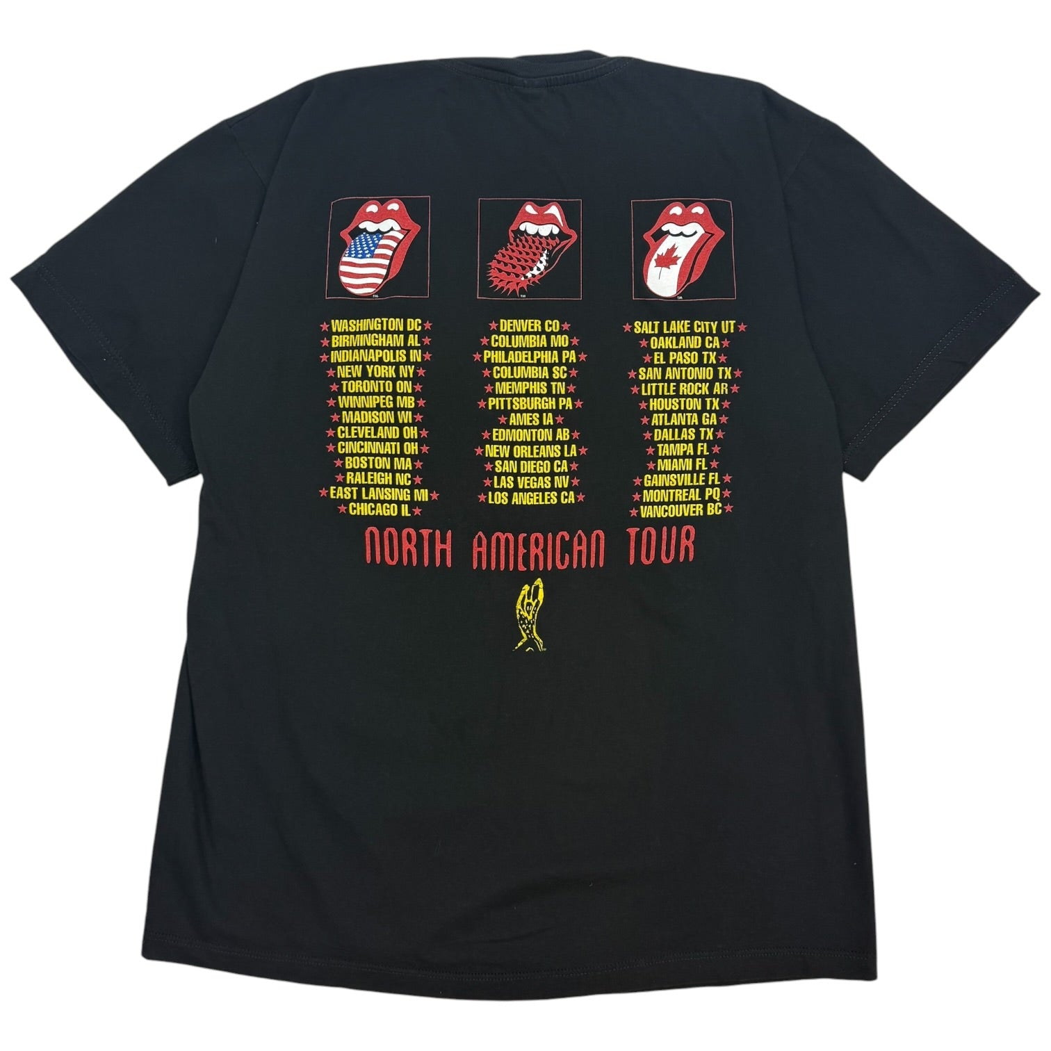 1994 The Rolling Stones Voodoo Lounge Tour T-Shirt Black