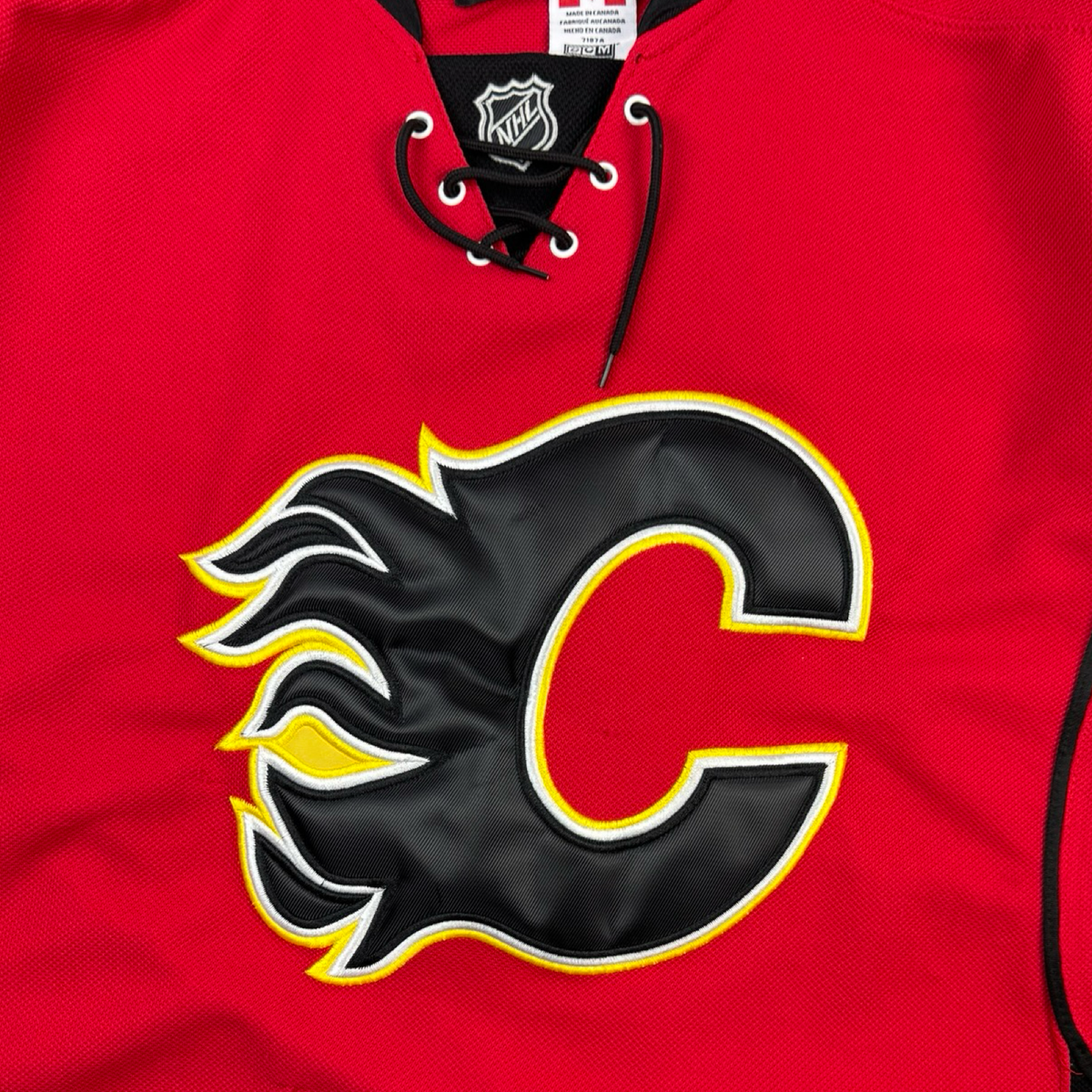 Vintage Reebok Calgary Flames #3 Dion Phaneuf NHL Jersey