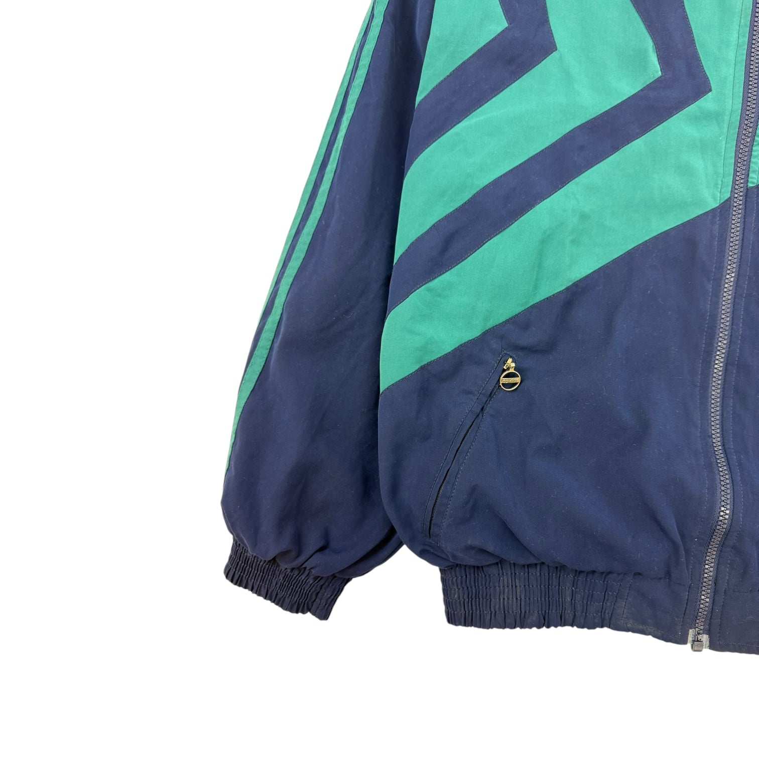 Vintage Adidas Track Jacket Navy/Green