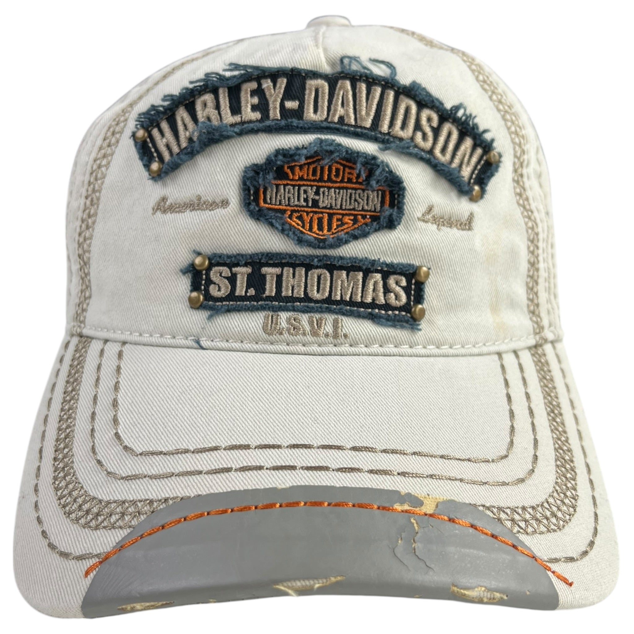 Vintage Y2K Harley Davidson St. Thomas Dad Hat