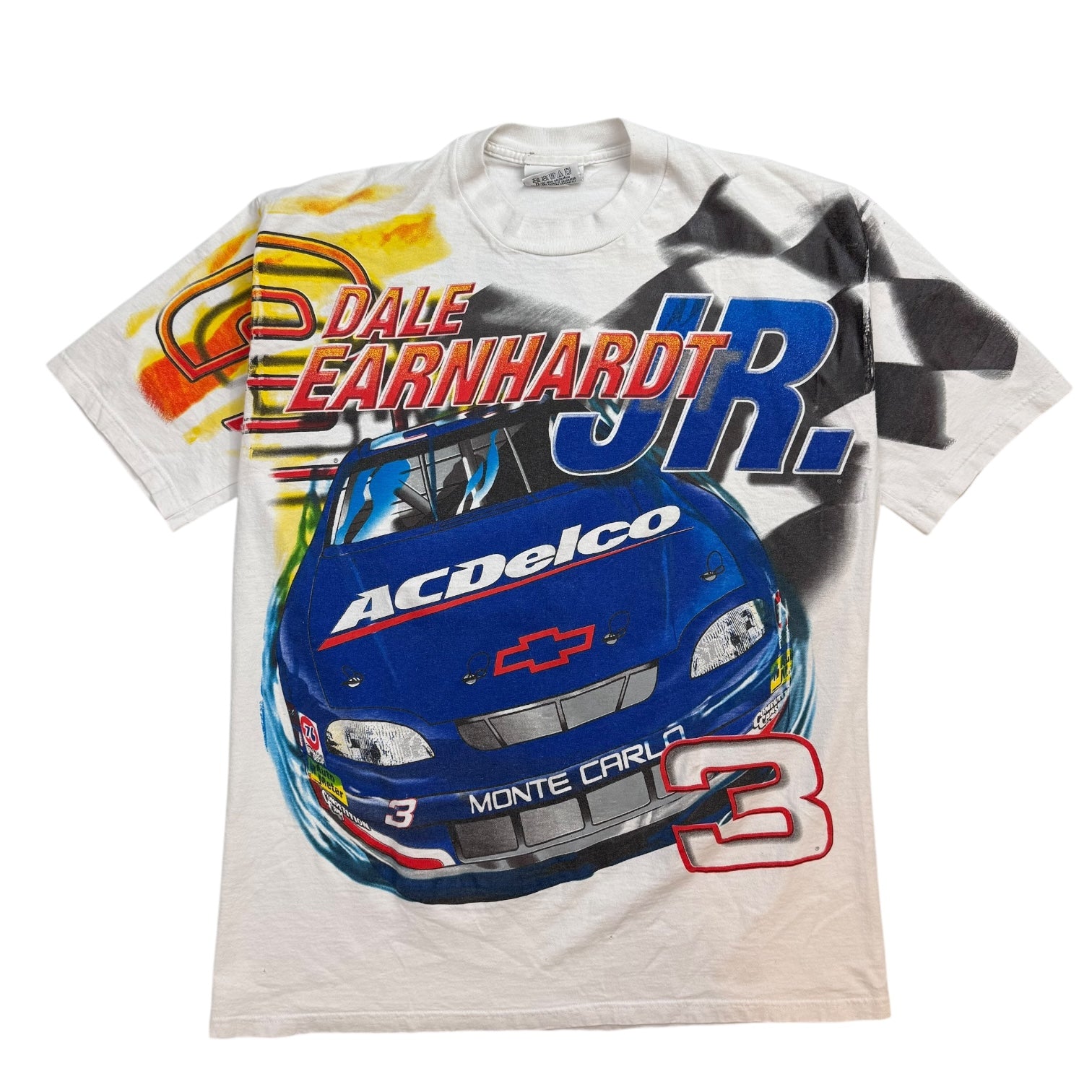 Vintage NASCAR Dale Earnhardt AOP Tee White