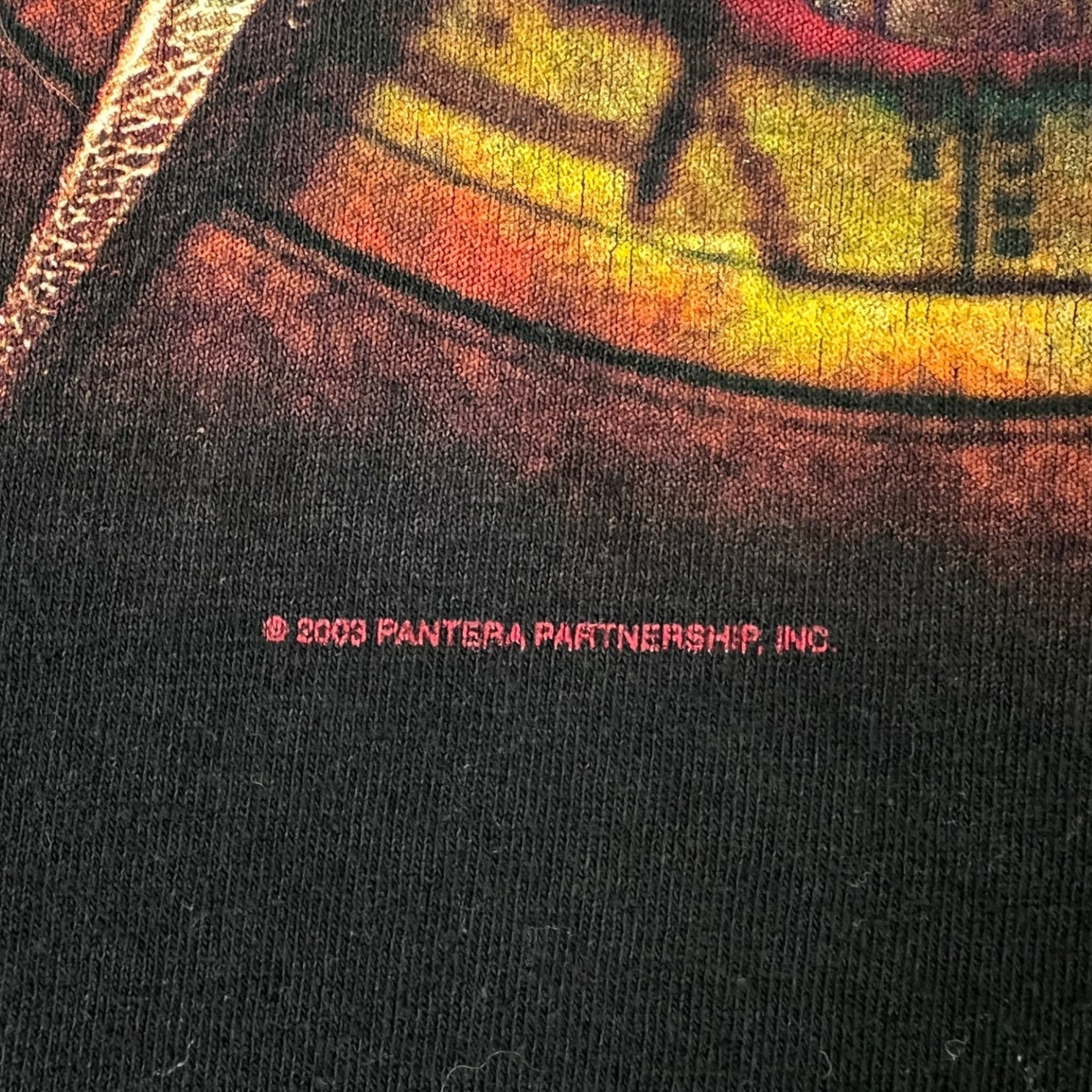 Vintage 2003 Pantera Skull & Swords T-Shirt Black