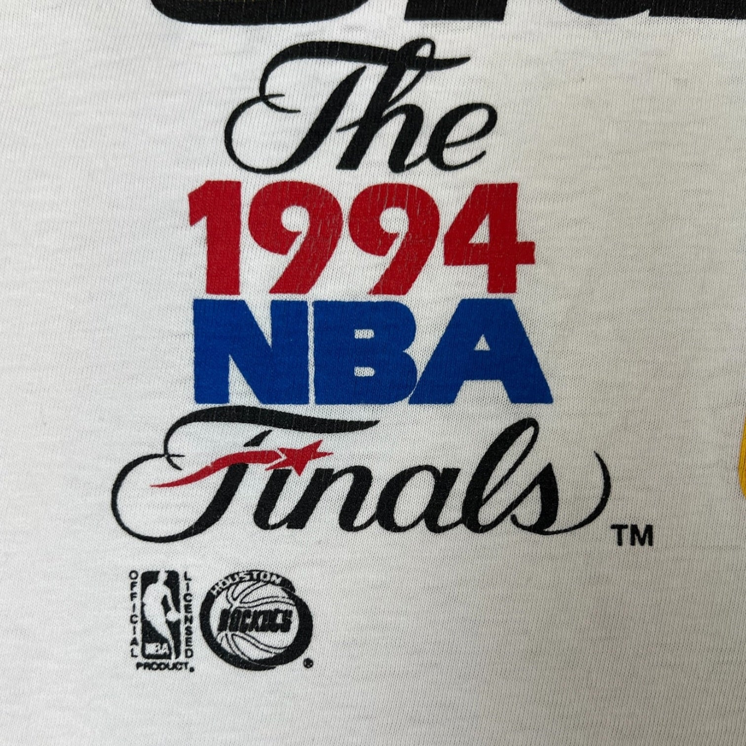 Vintage 1994 NBA World Champions Houston Rockets “Clutch City” T-Shirt White