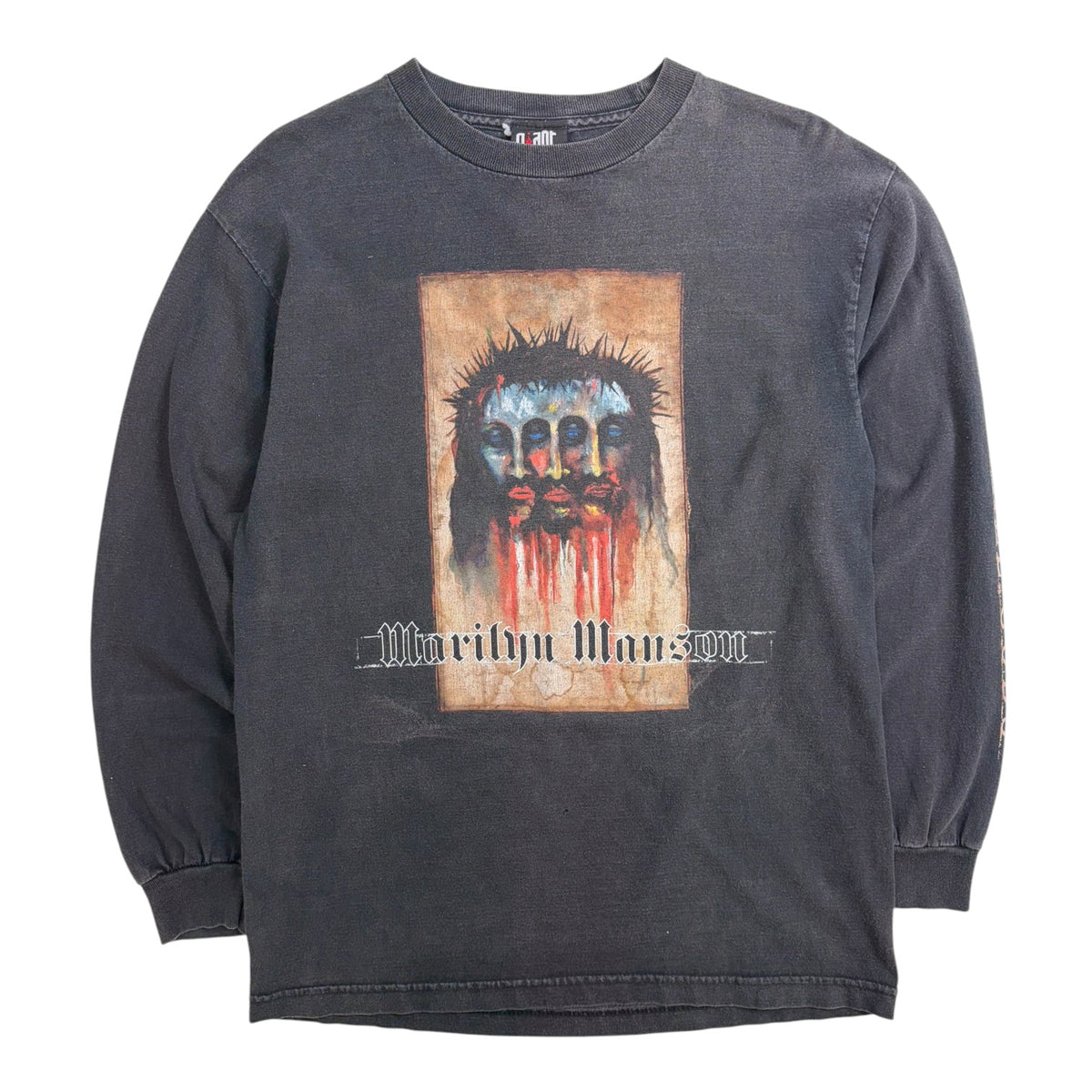 Vintage Marilyn Manson Believe Trismegistus Jesus Long-Sleeve Black