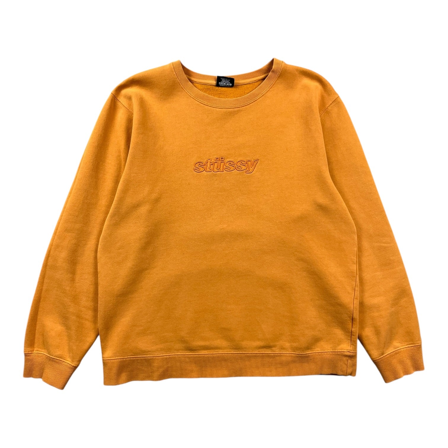Stussy Logo Crewneck Orange