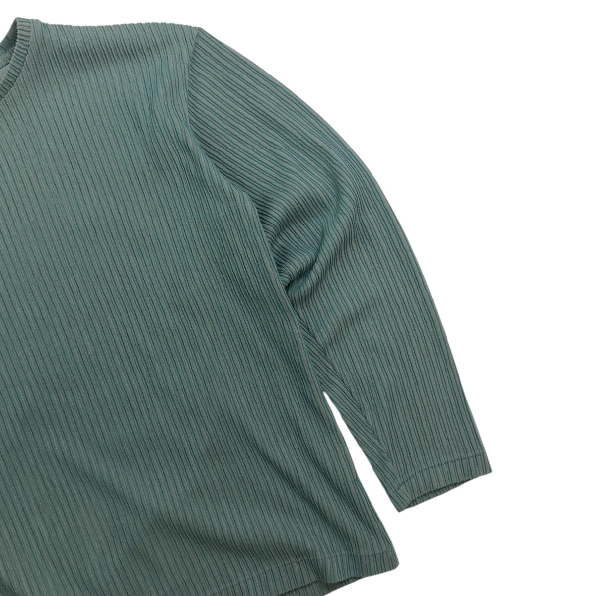 Issey Miyake Pleated Long Sleeve Shirt Sage