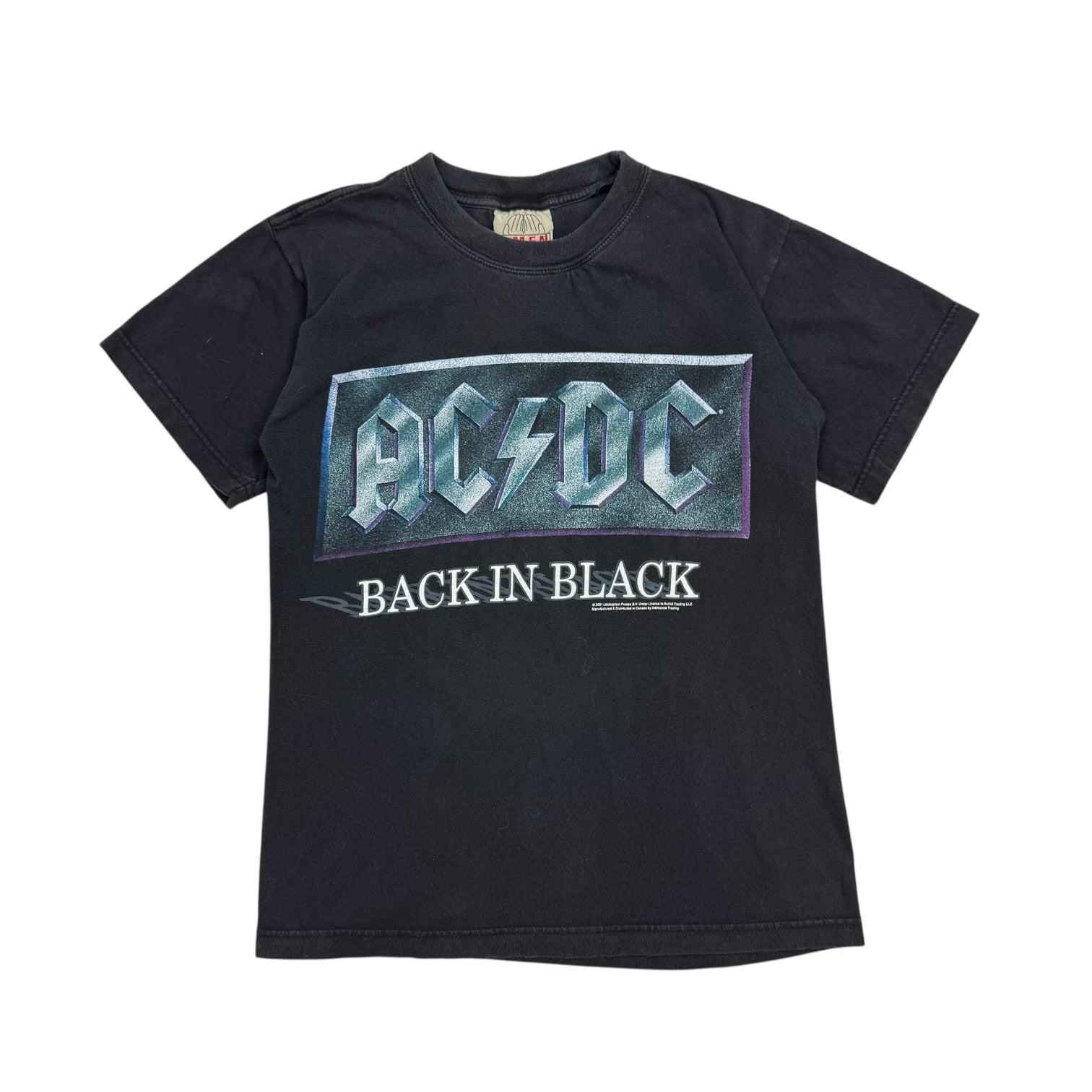 2001 AC/DC Back In Black Tee Black