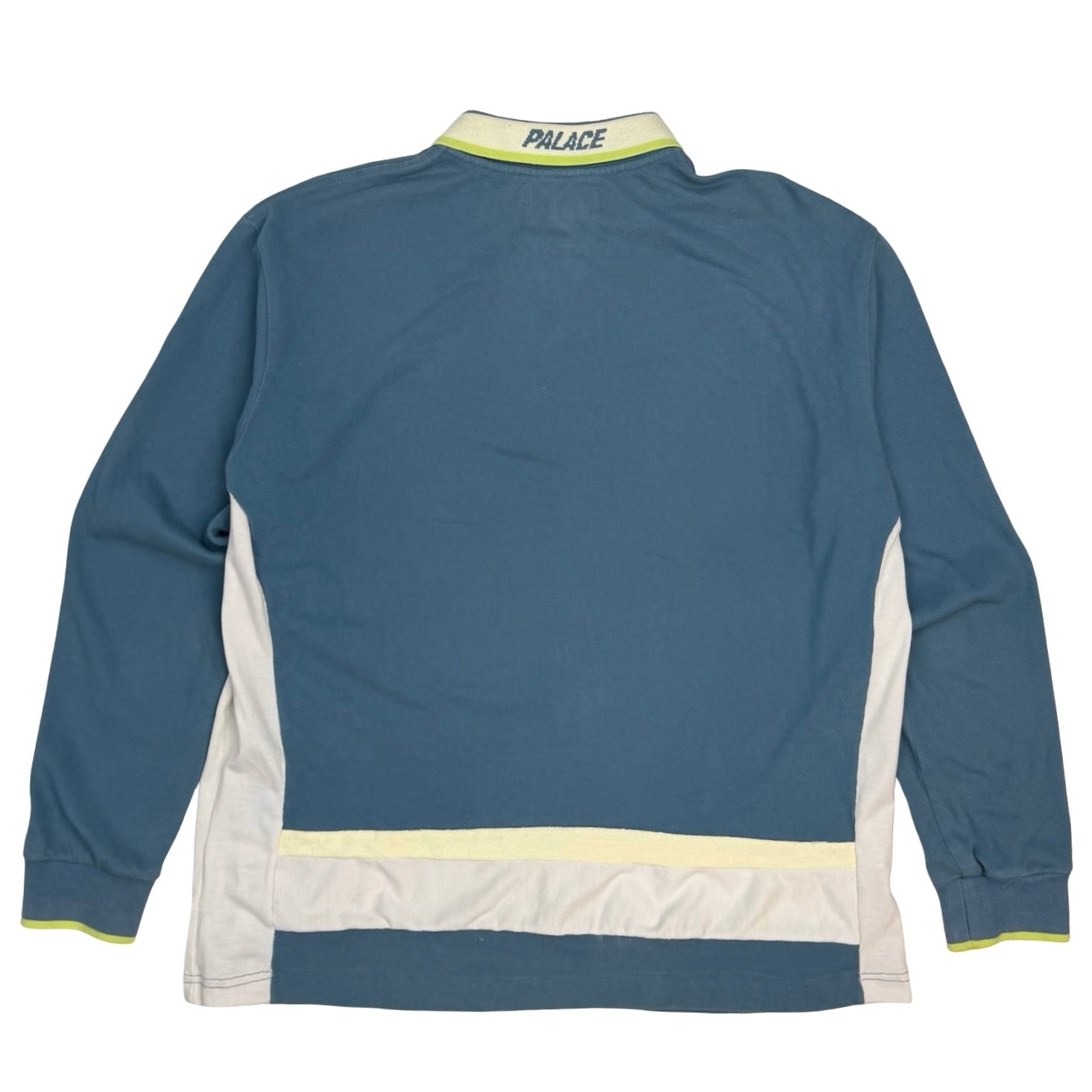 Palace Fluro L/S Polo Blue
