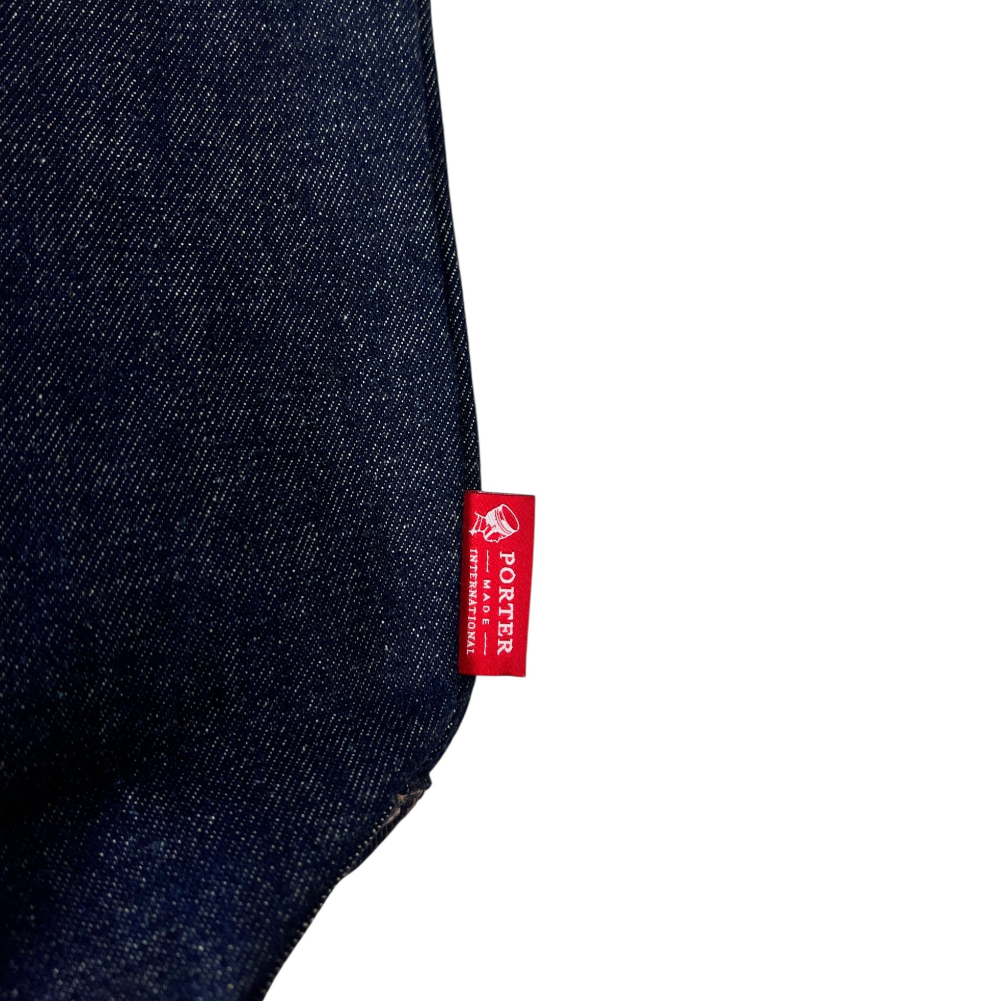 (W) Porter International Denim Mini Tote Bag