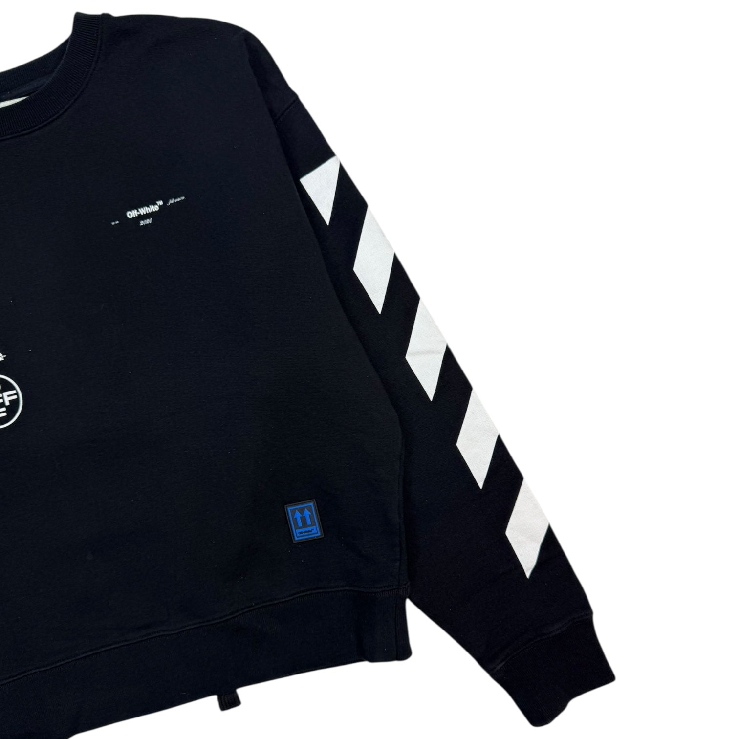 Off-White Diag Mariana De Silvia Incomputo Crewneck Black