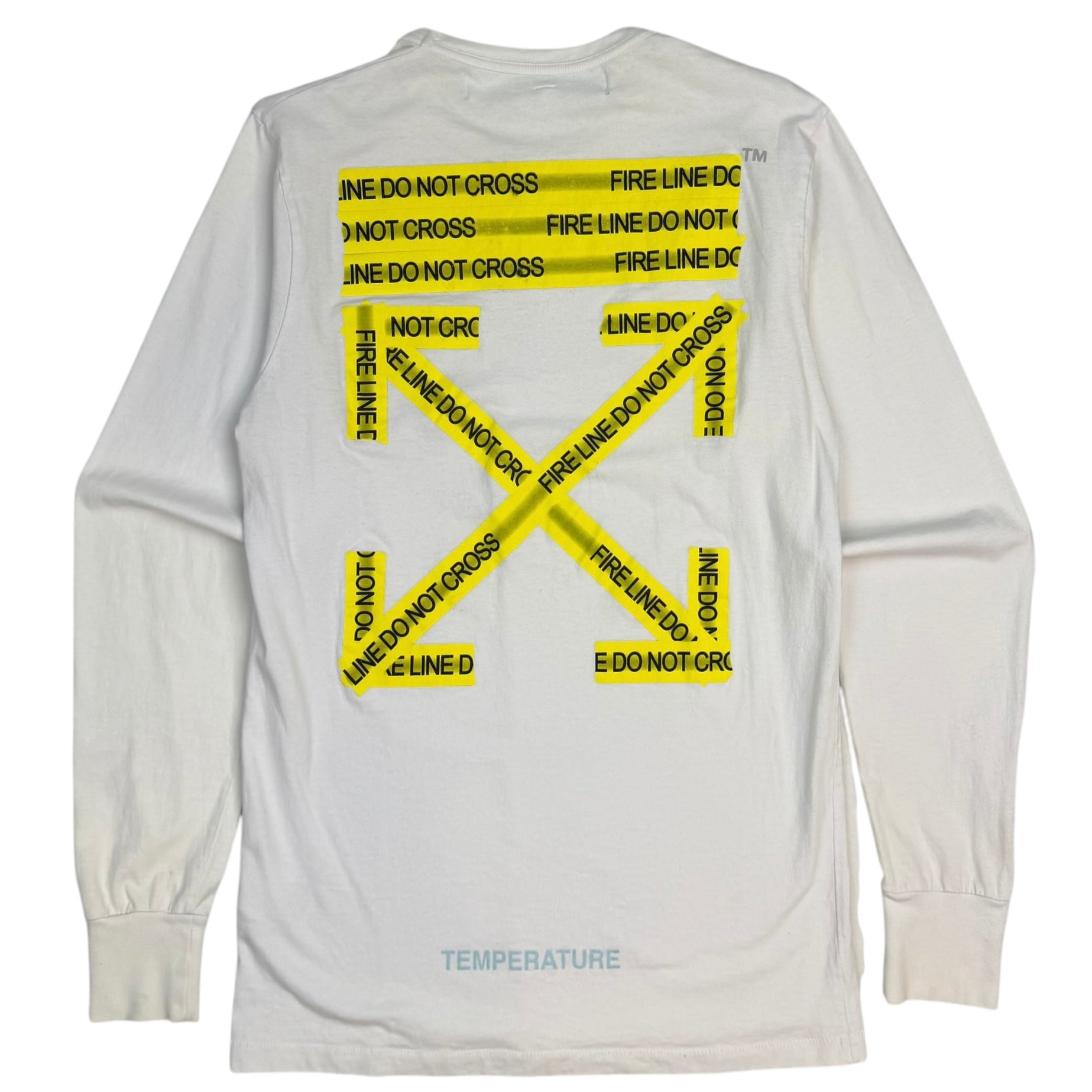 Off-White Temperature Firetape Longsleeve White