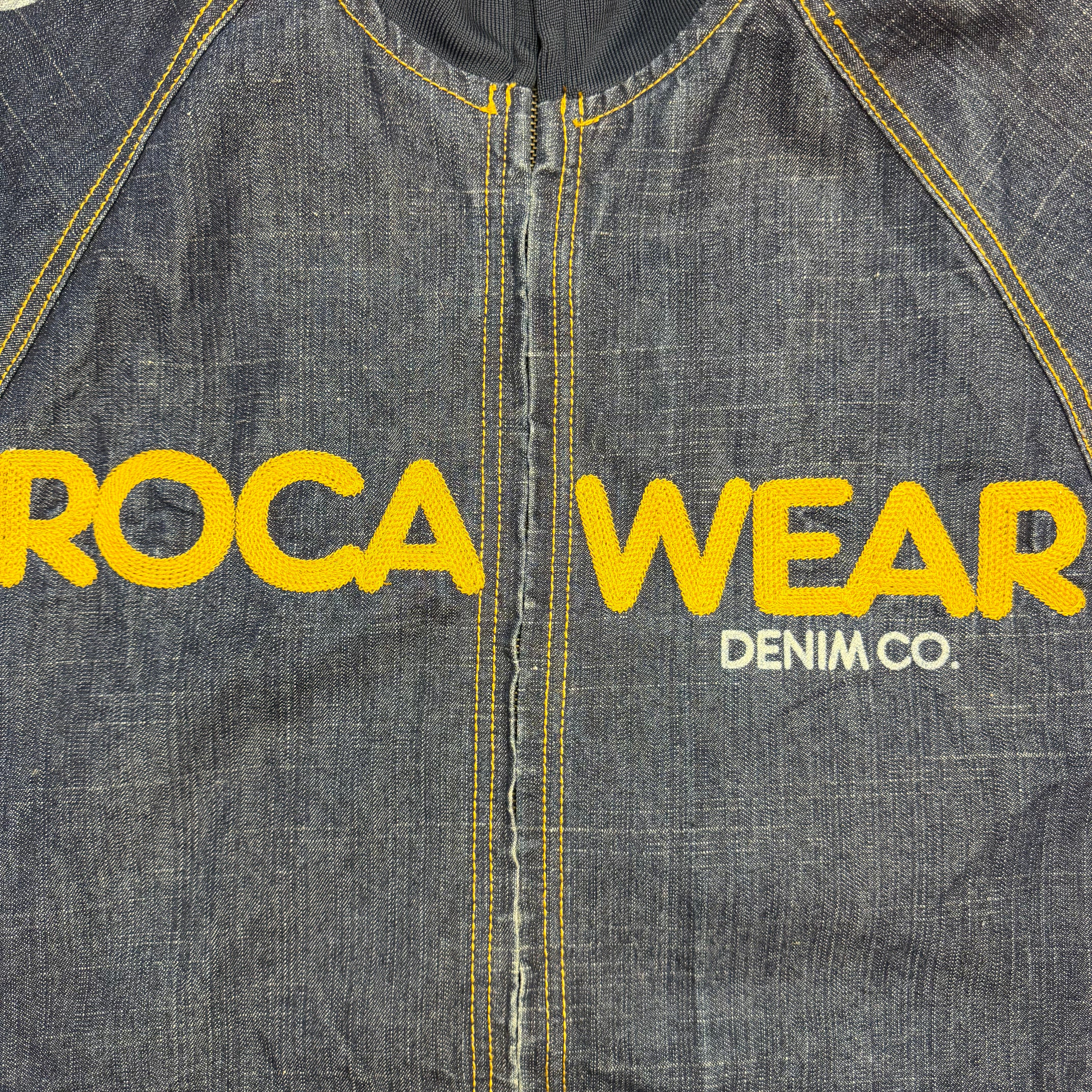 Vintage Roca Wear Denim Co Track Jacket Navy