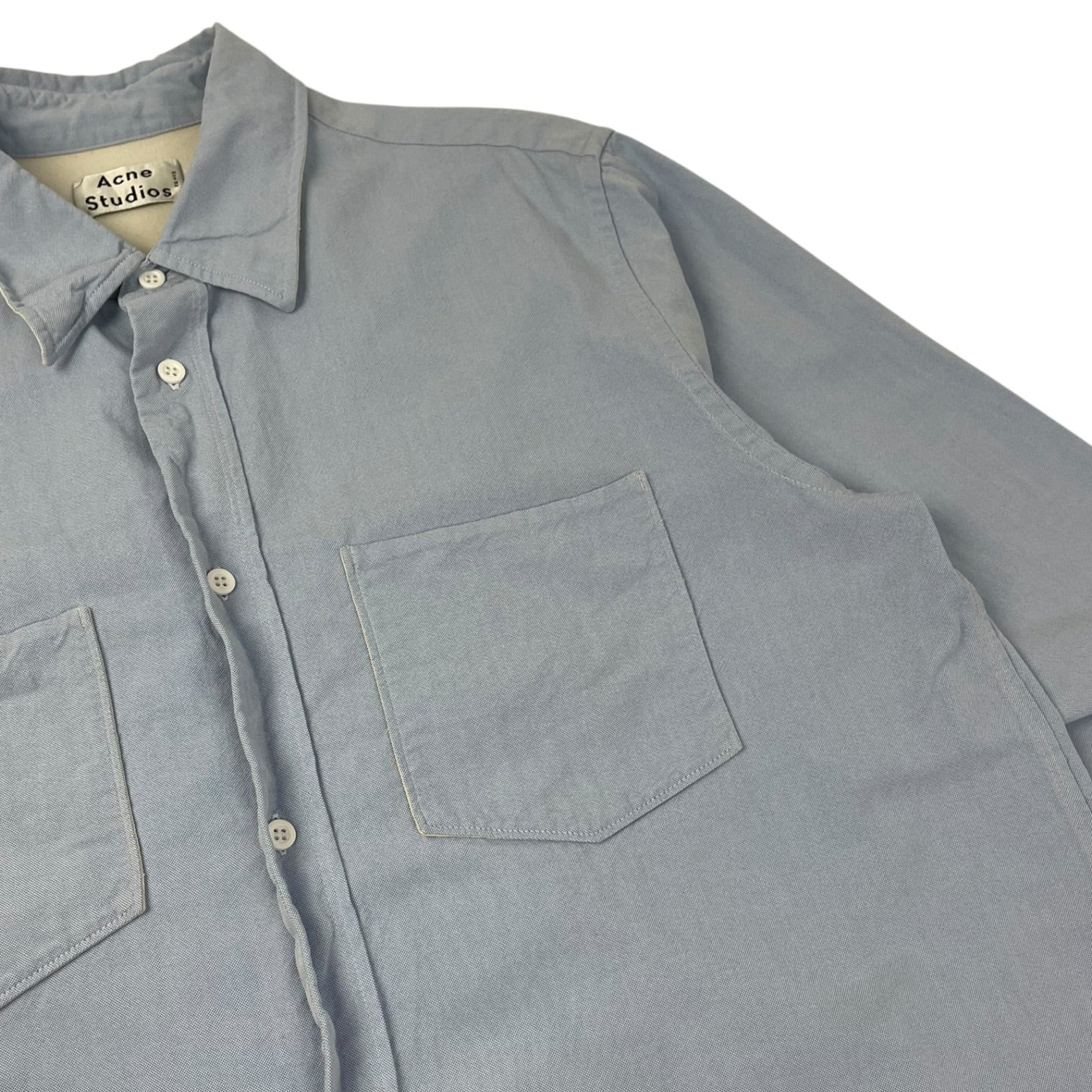 Acne Studios Relaxed Fit Flap Pocket T-Shirt Sky Blue