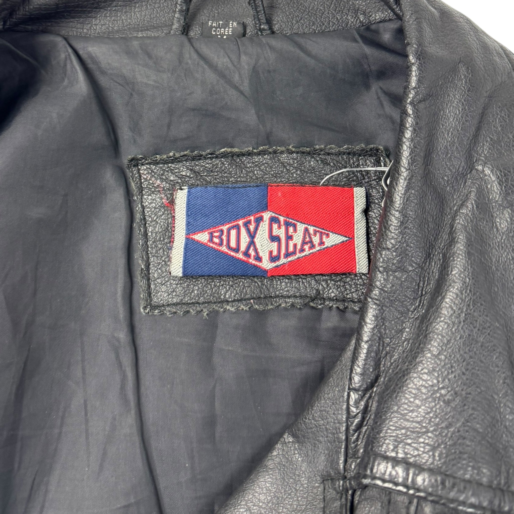 1989 Georgetown Hoyas Box Seat Leather MLB Biker Jacket