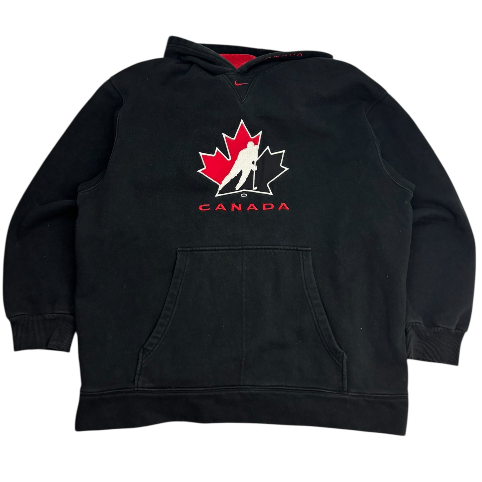 Vintage Nike Team Canada Center Check Hoodie