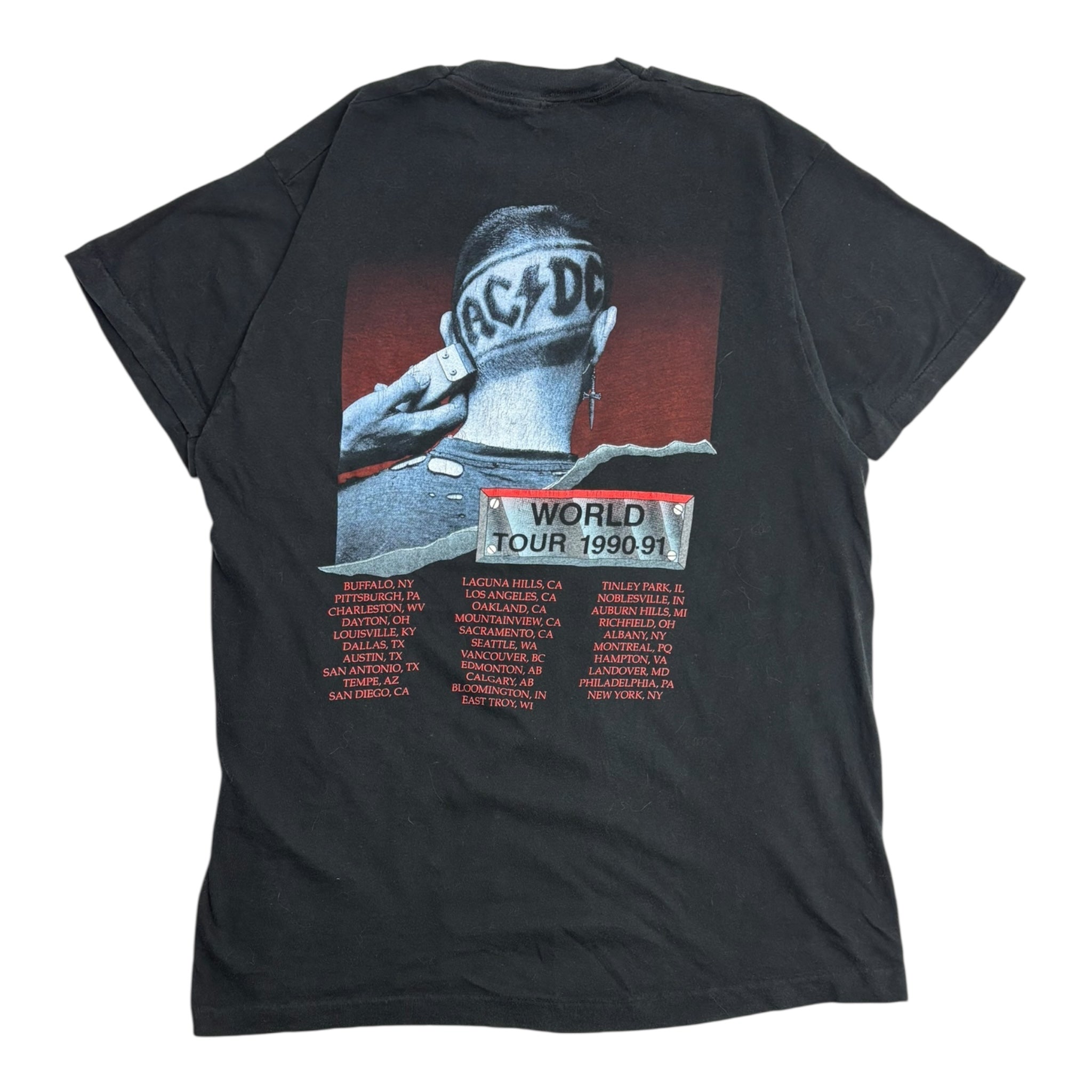 1991 AC/DC “Back In Black” World Tour T-Shirt