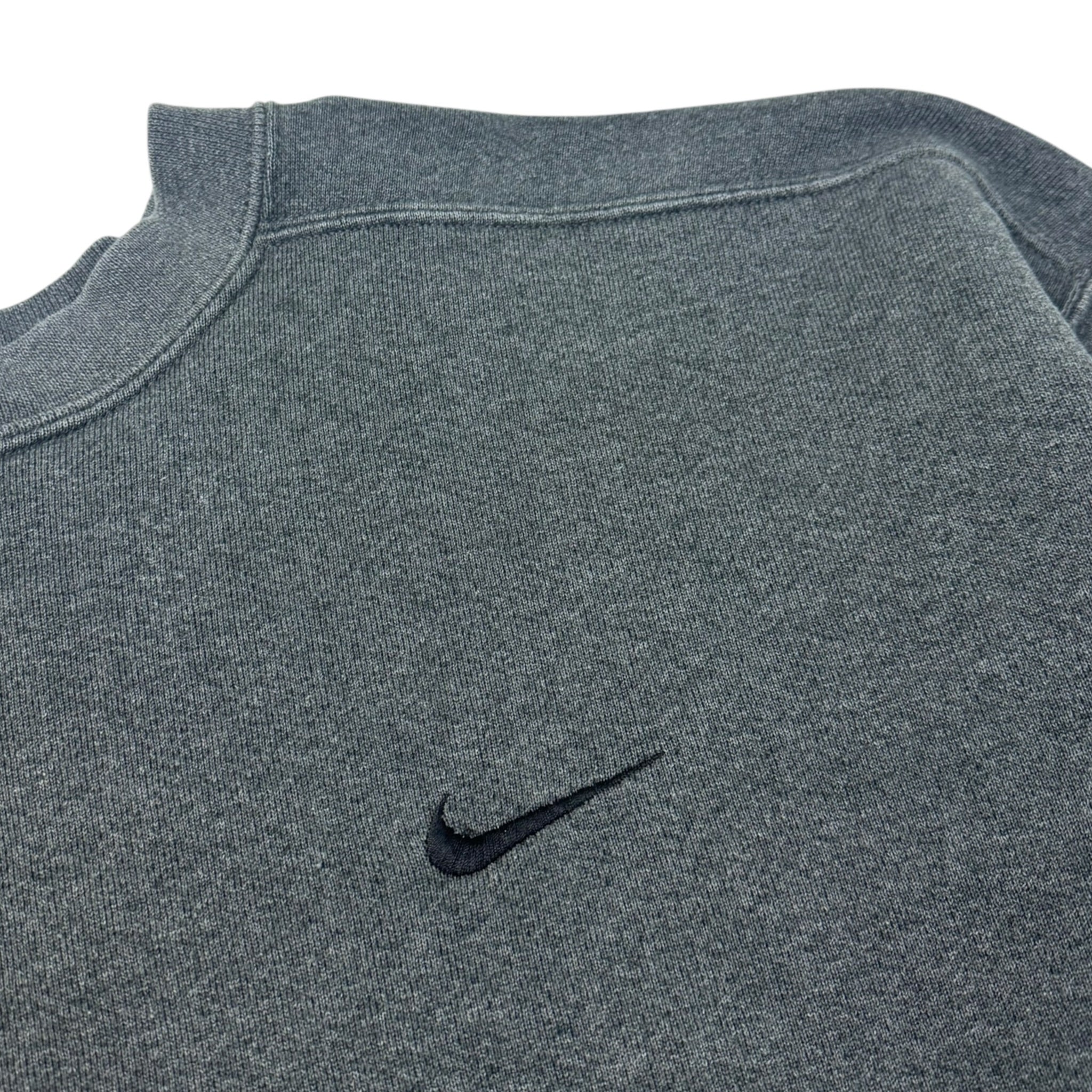Vintage 90s Nike Pocket Swoosh Crewneck Grey