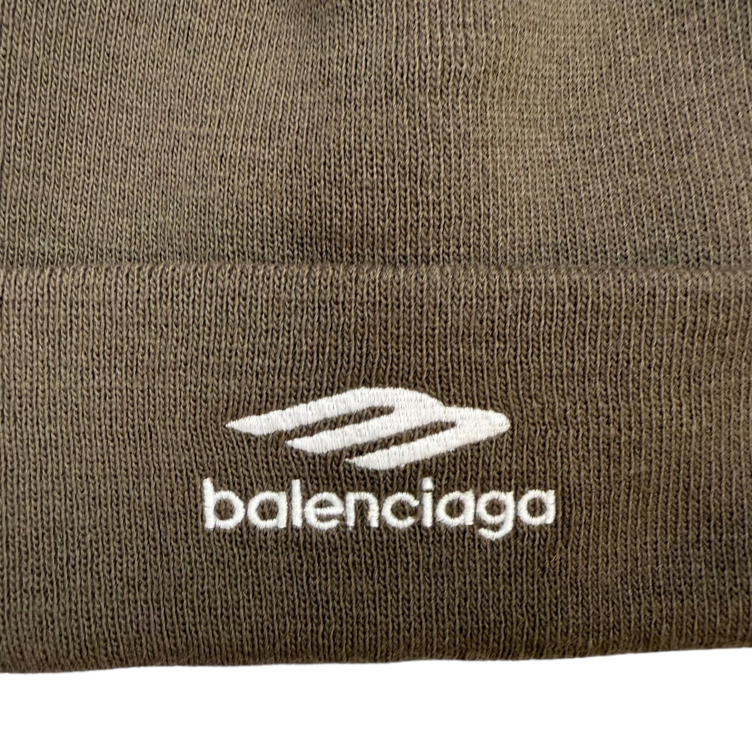 Balenciaga 3B Sports Icon Logo Beanie Brown