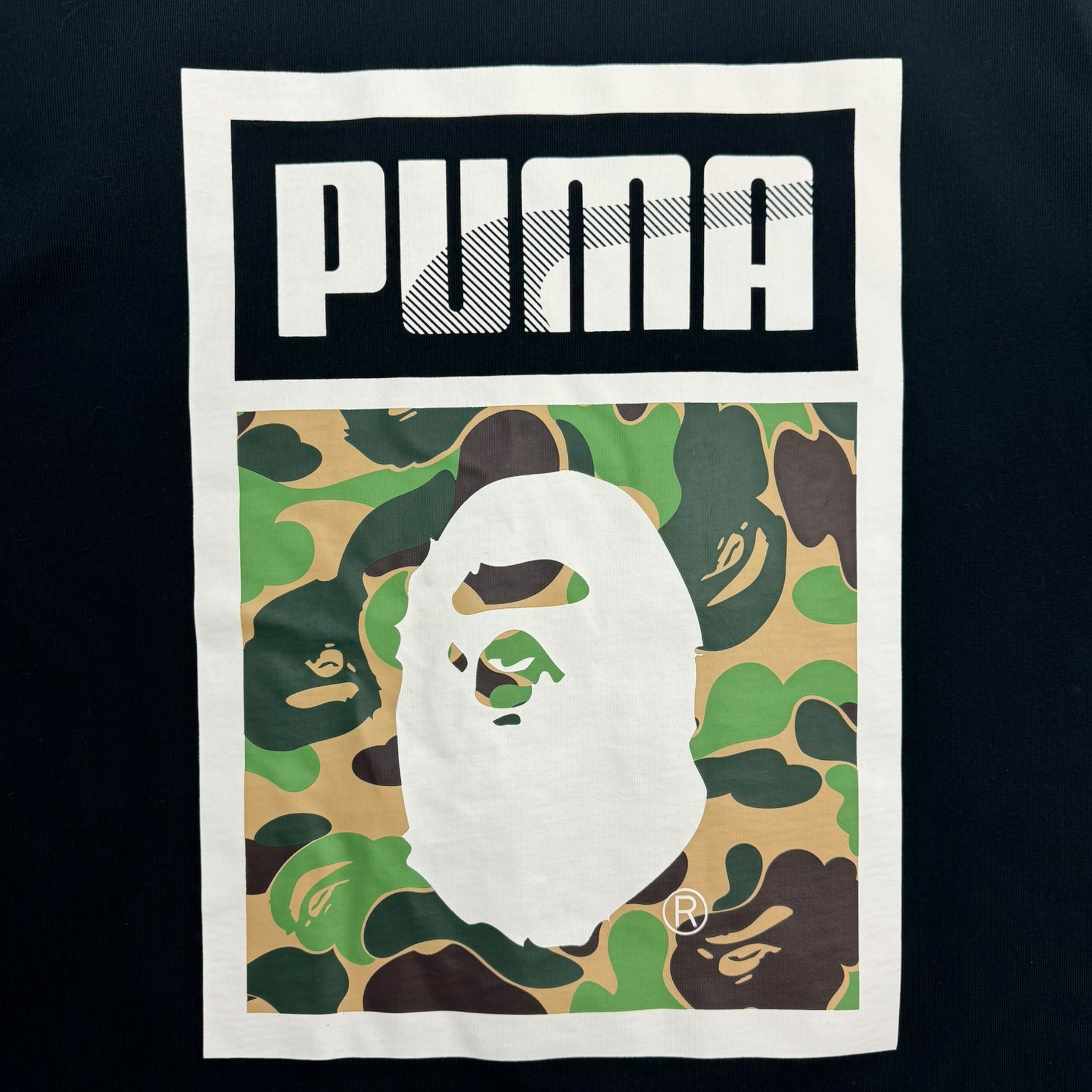 BAPE x Puma ABC Camo Logo T-Shirt Black