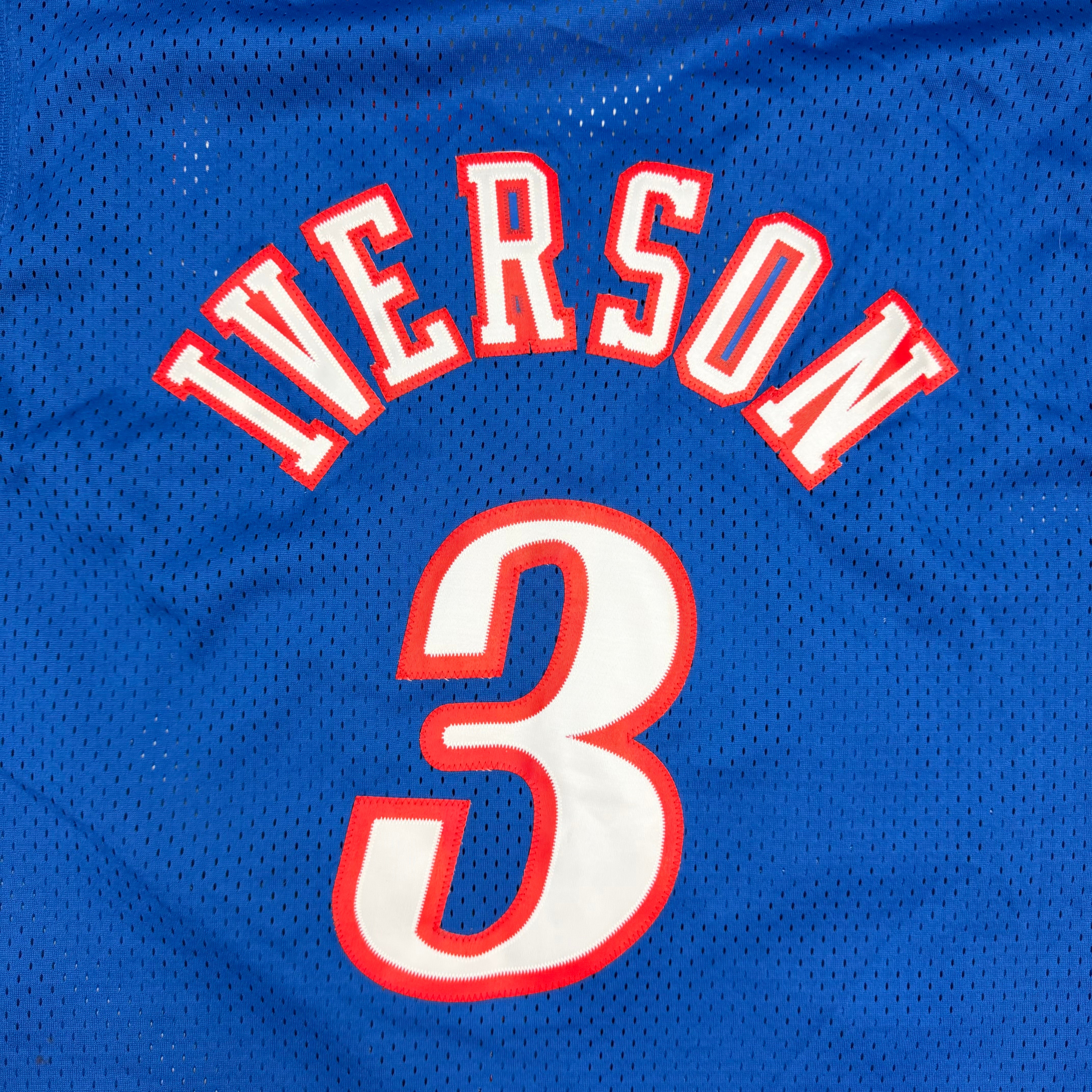Vintage Nike Allen Iverson Philadelphia 76ers Jersey Blue