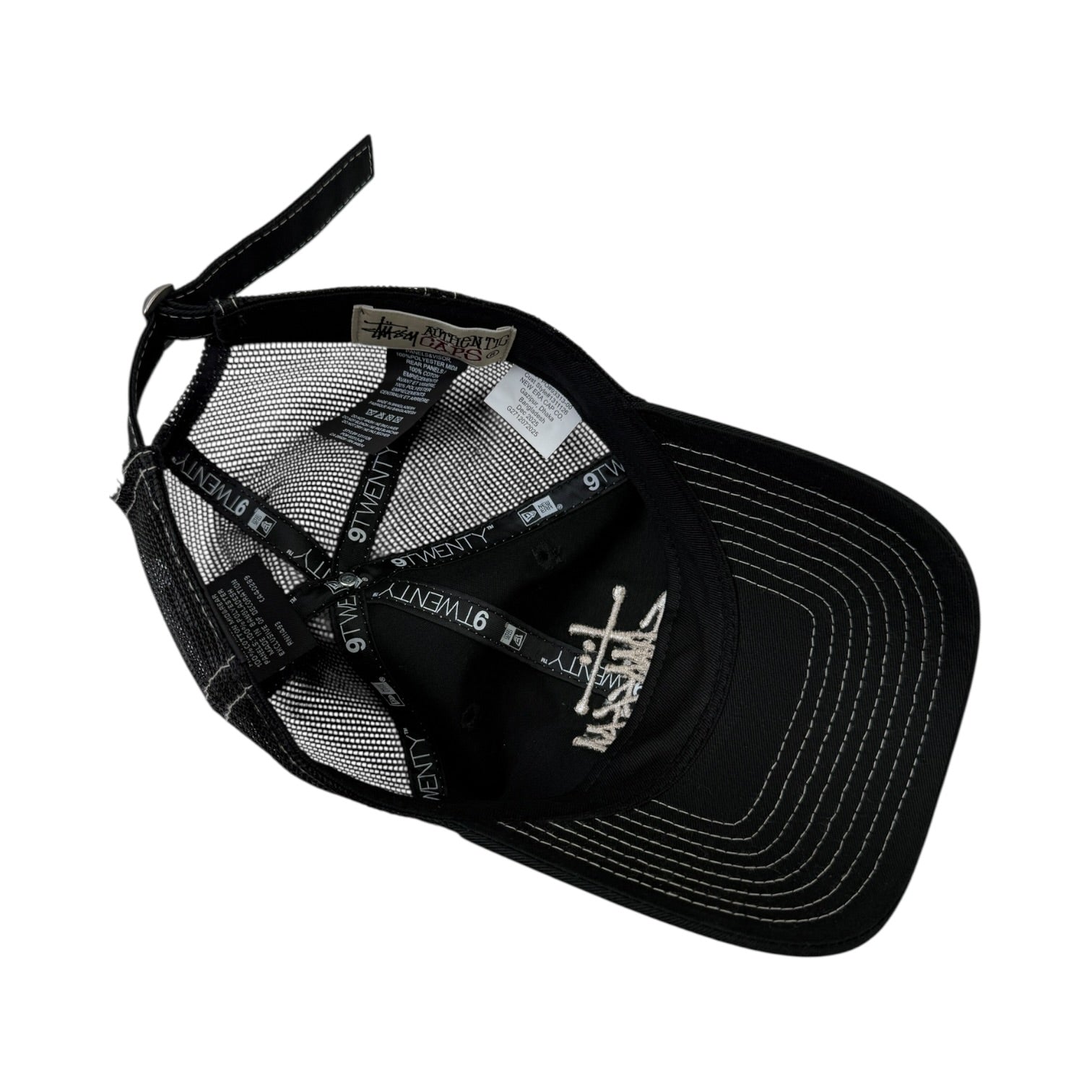 Stussy New Era 9Twenty Basic Trucker Hat Black