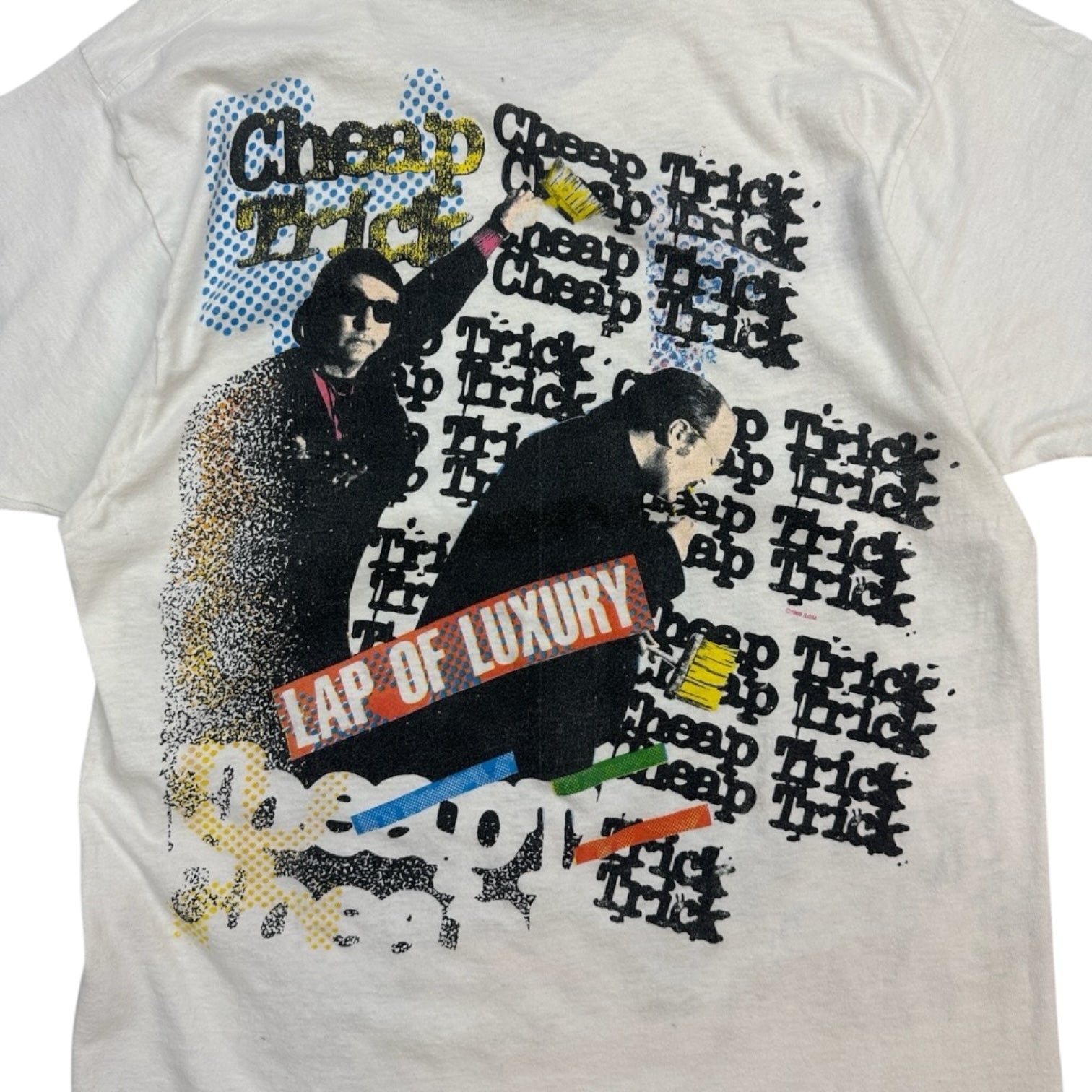 Vintage Cheap Trick Lap Of Luxury Tour T-Shirt White