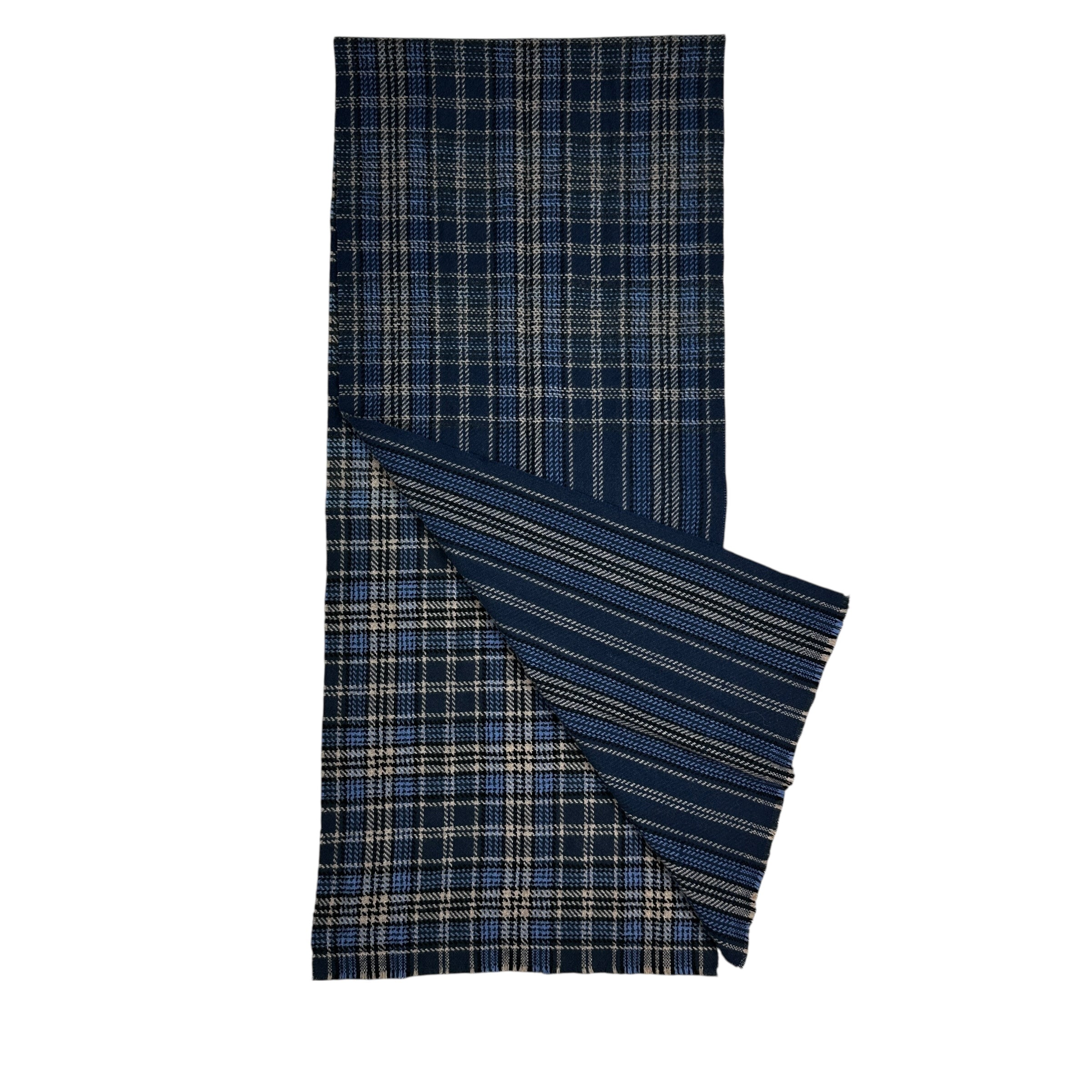 Acne Studios Checkered Scarf Blue