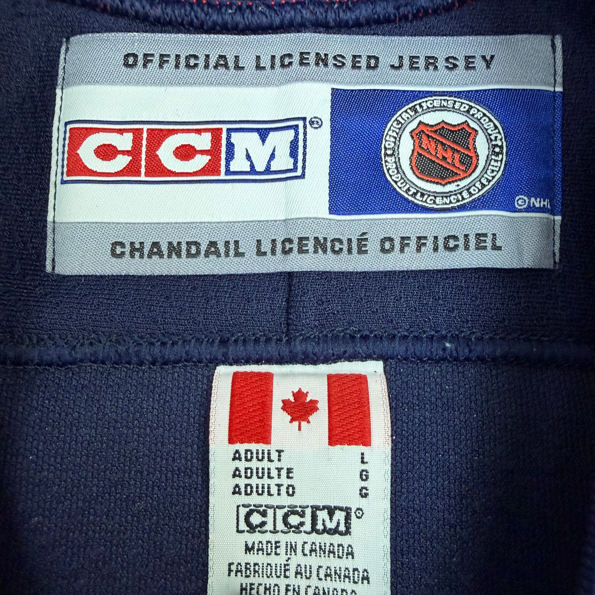 Vintage Aleš Hemský Edmonton Oilers CCM Alternate Jersey Navy