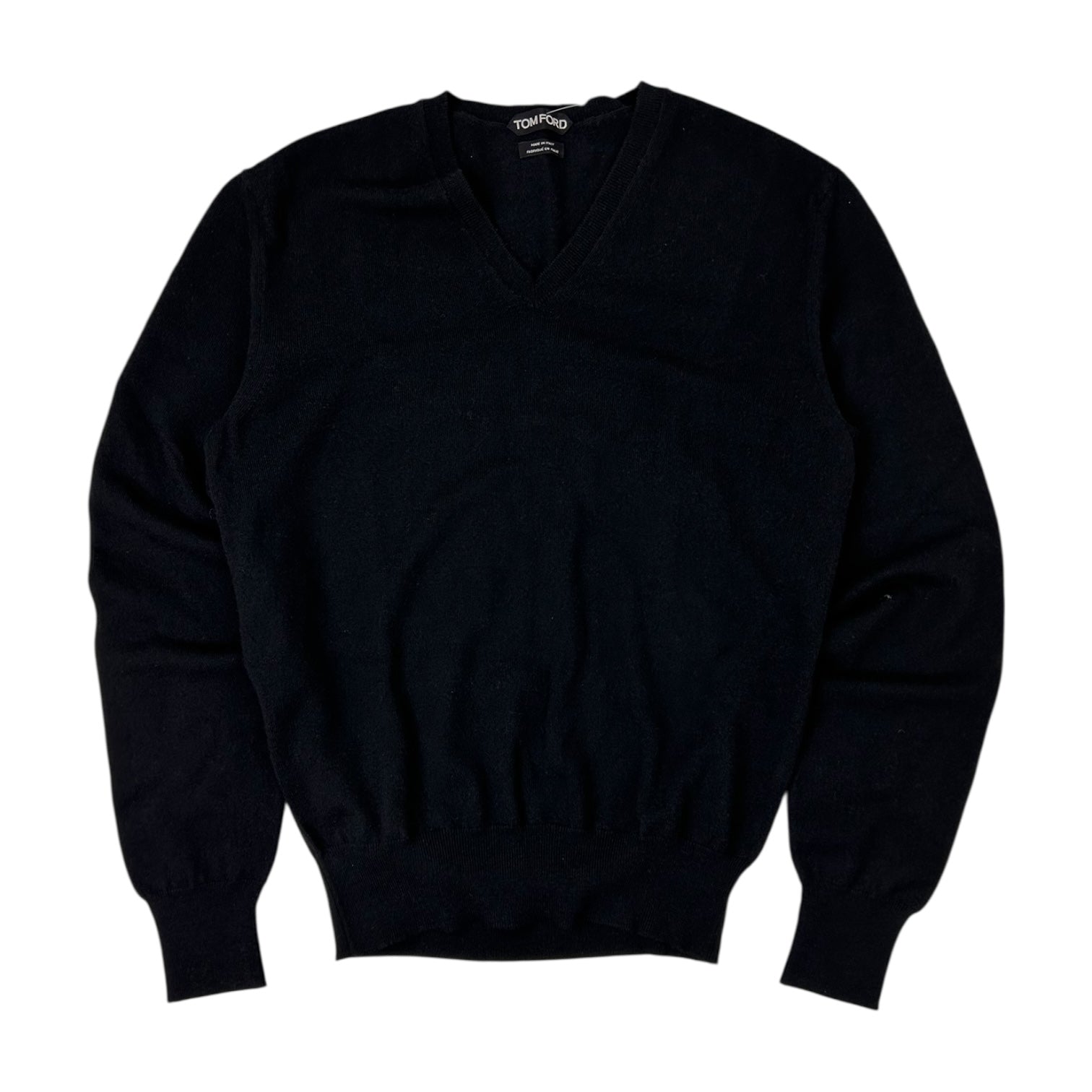Tom Ford Wool V Neck Sweater Black