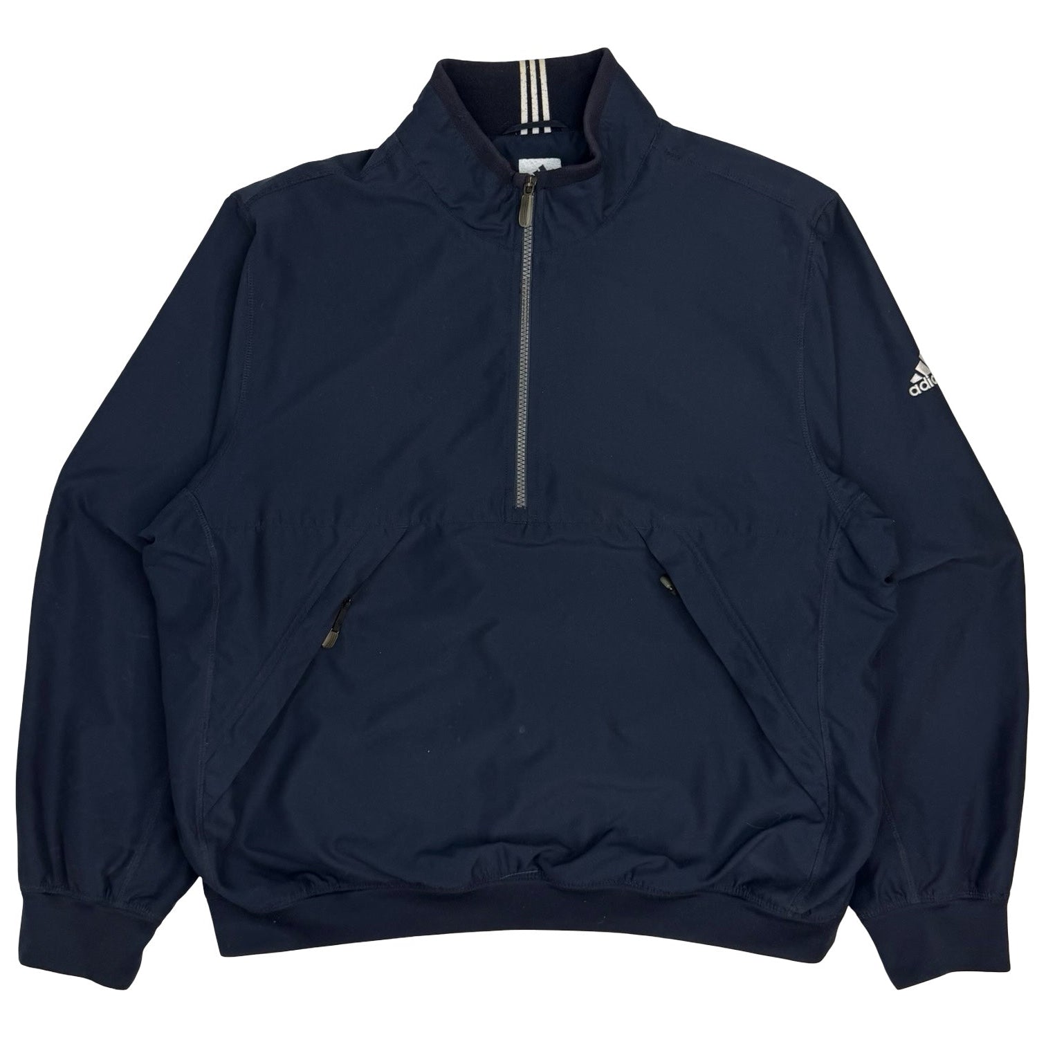 Vintage Adidas Climashell Quarter Zip Jacket Navy