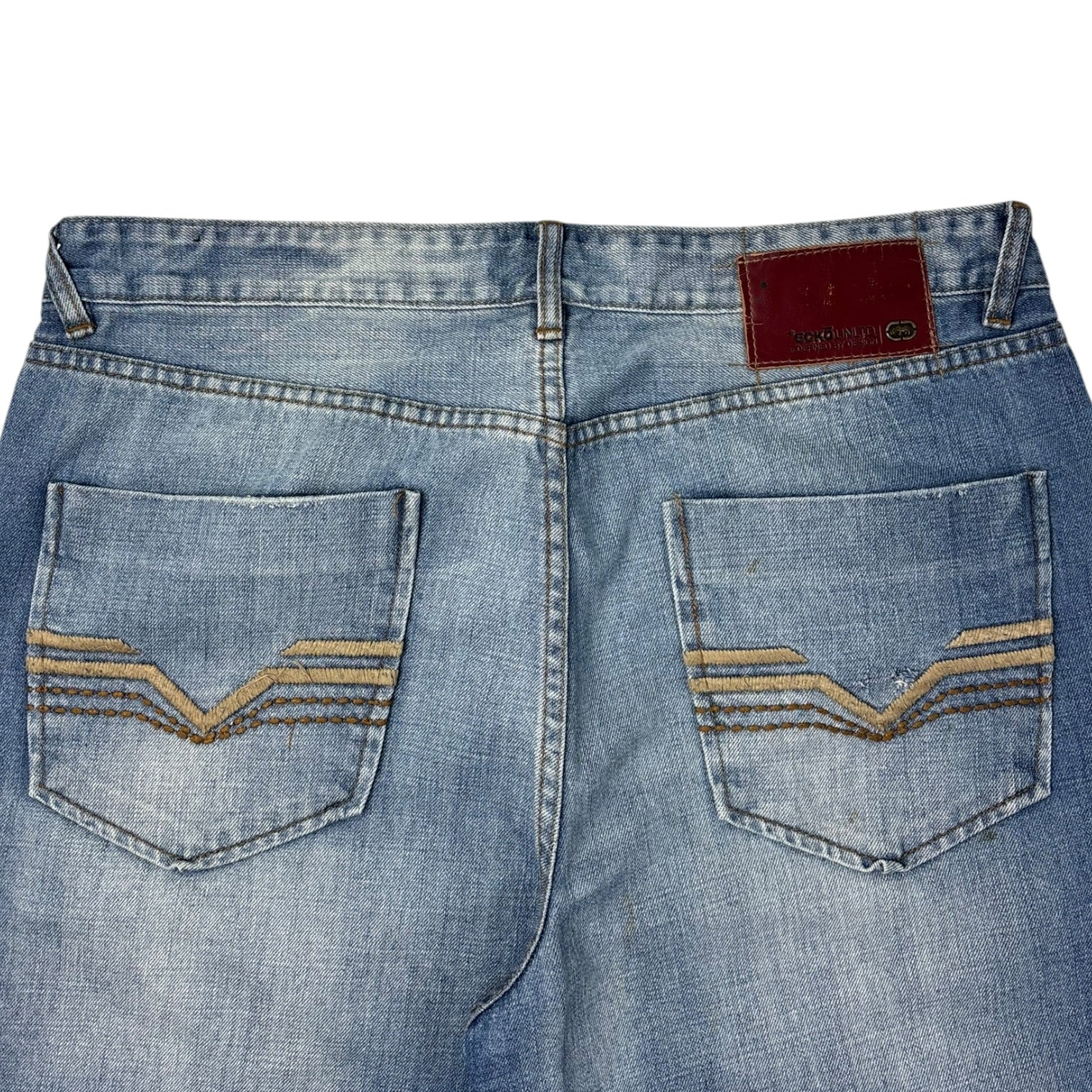 Vintage Y2K Ecko Untld Jean Shorts Medium Washed Blue