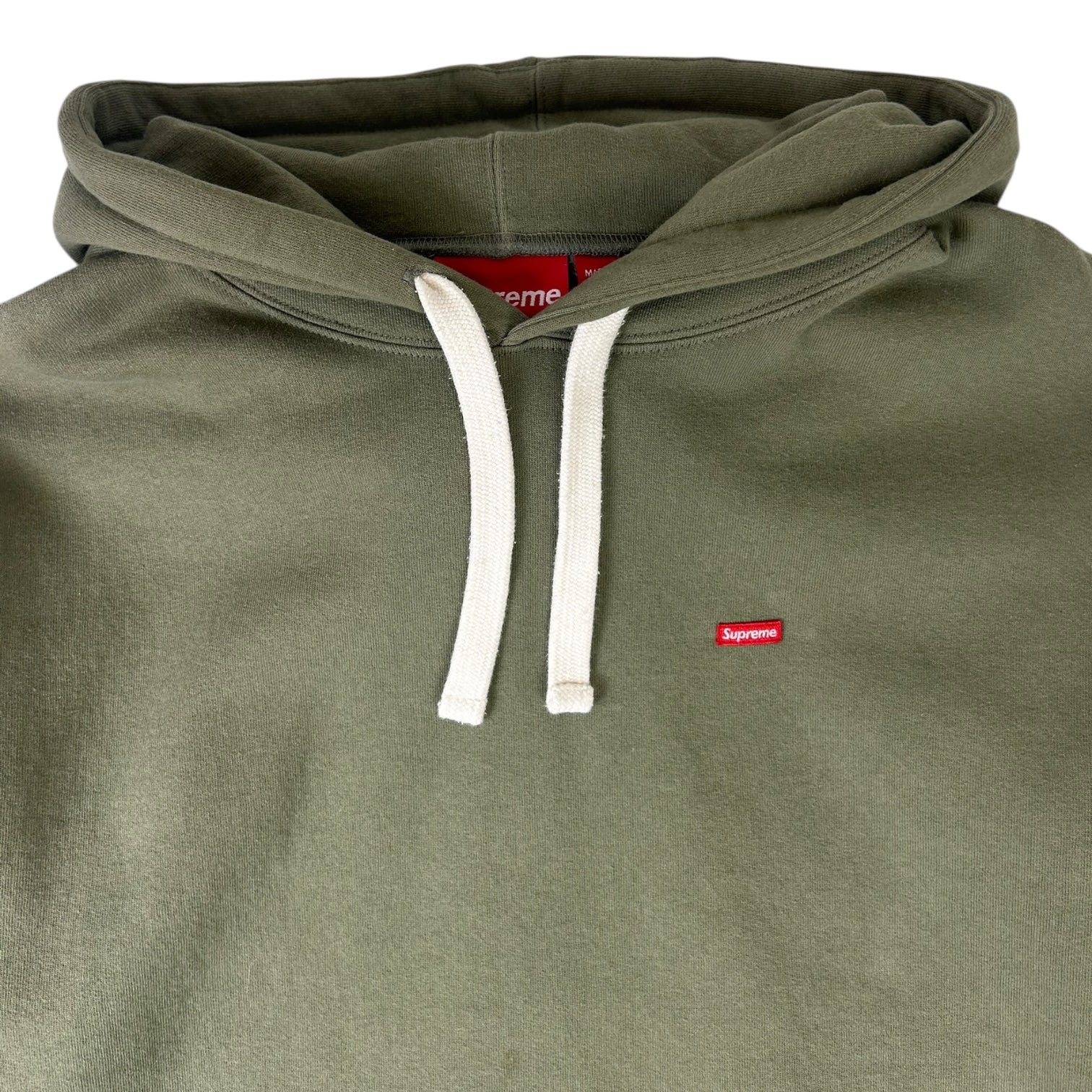 Supreme Small Box Logo Drawcord Hoodie Olive