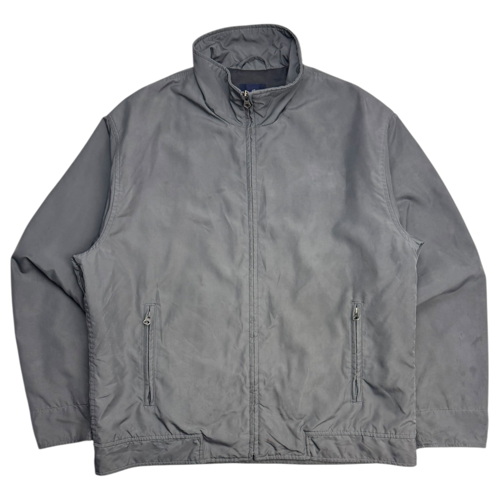 Vintage GAP Blank Insulated/Lined Zip Jacket Grey