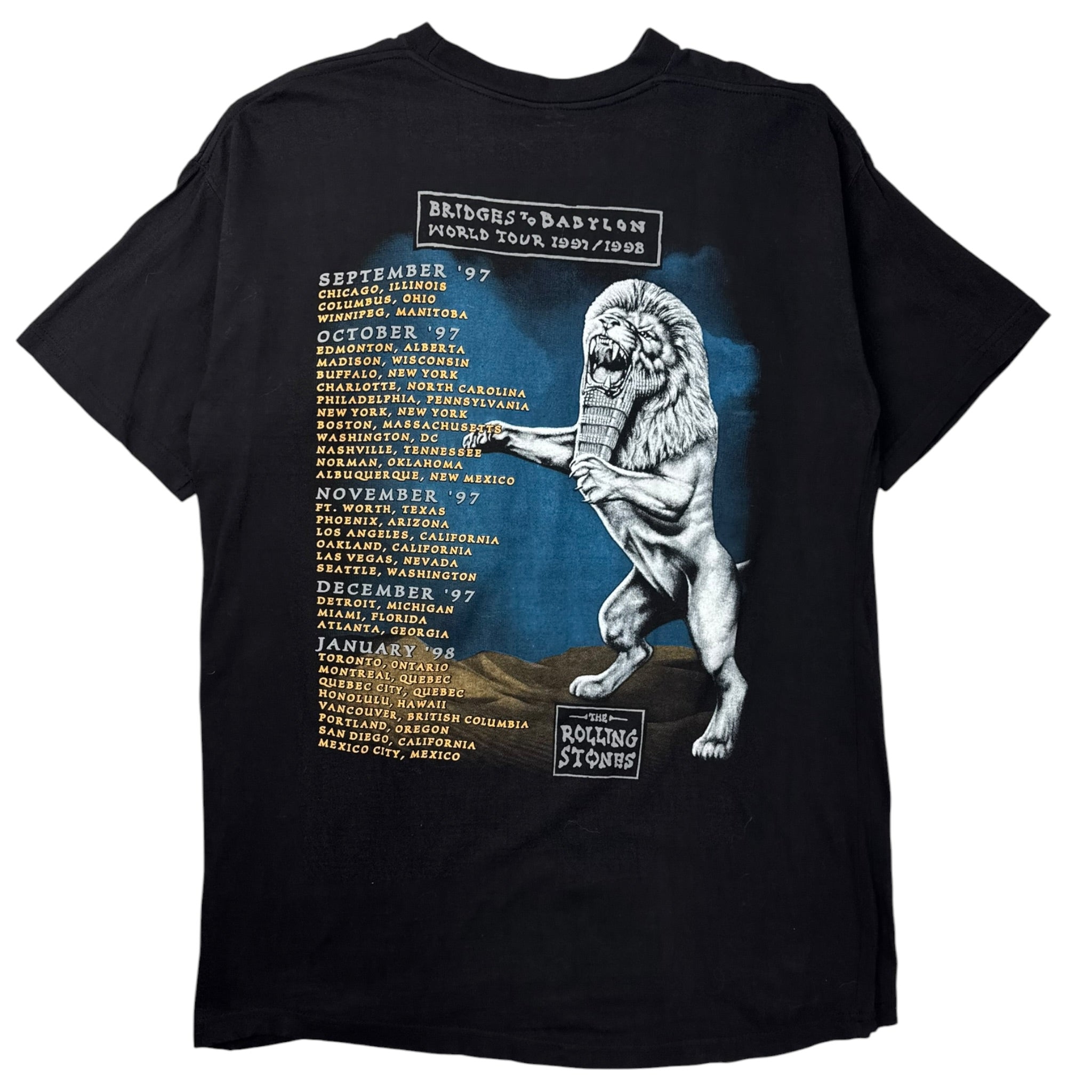 1998 Rolling Stones Bridge To Babylon T-Shirt