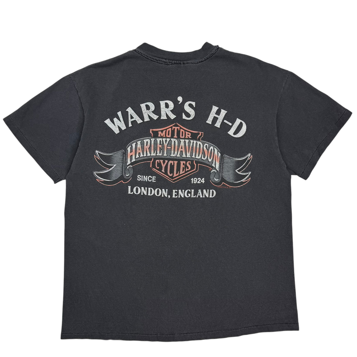1987 Harley Davidson “Live To Ride” Tee Faded Black