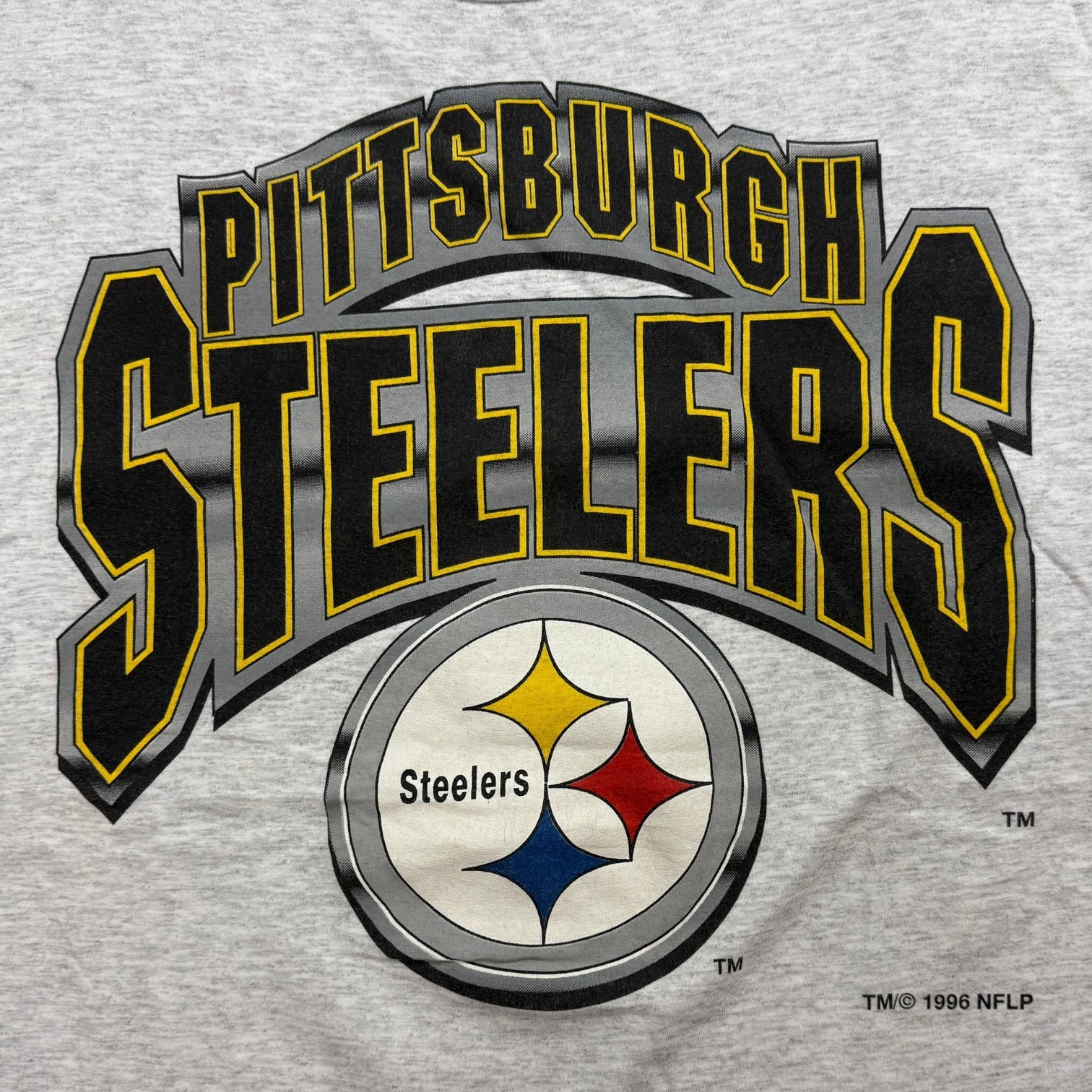 1996 Pittsburgh Steelers Tee Light Grey