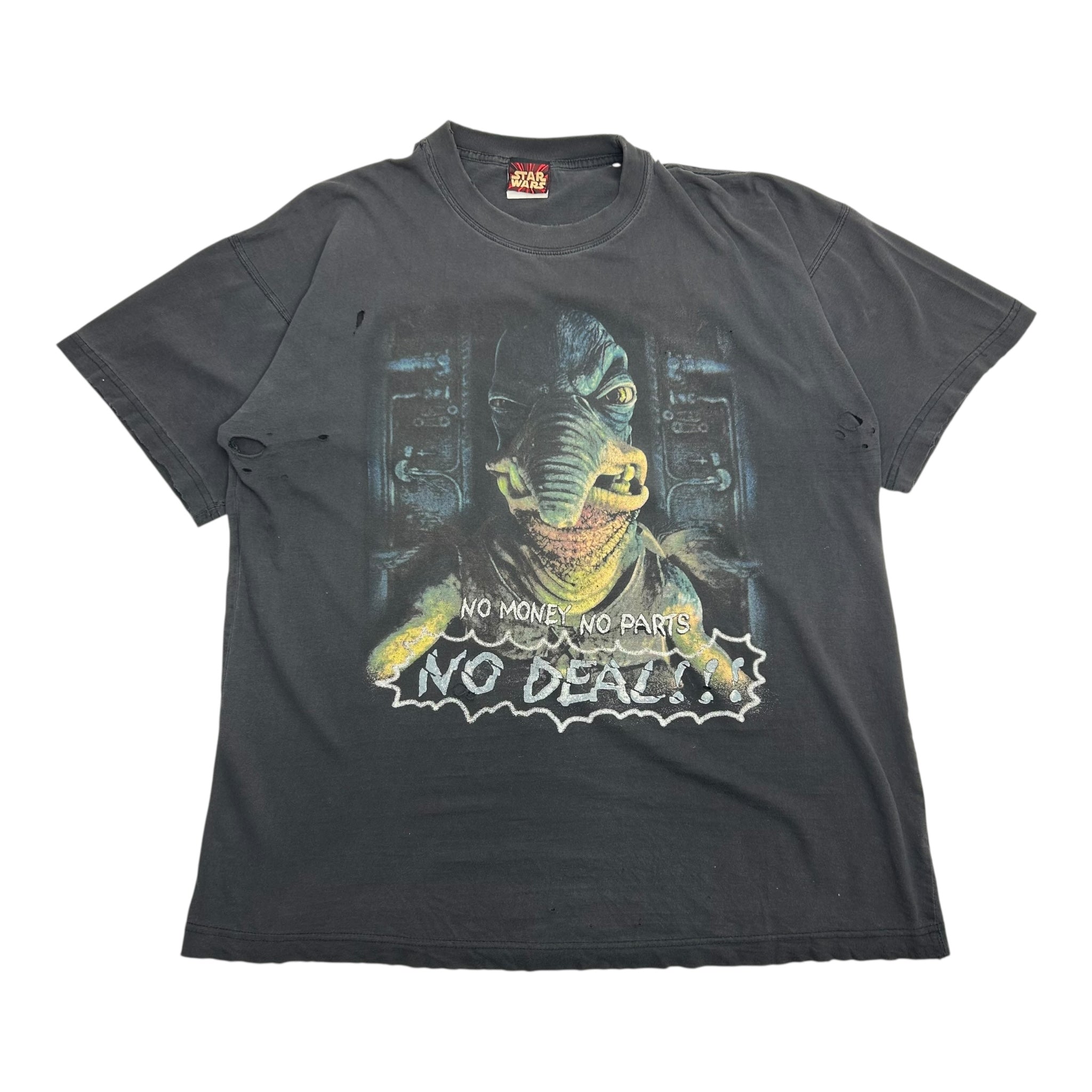 Vintage Star Wars Greedo No Deal Distressed Tee Black
