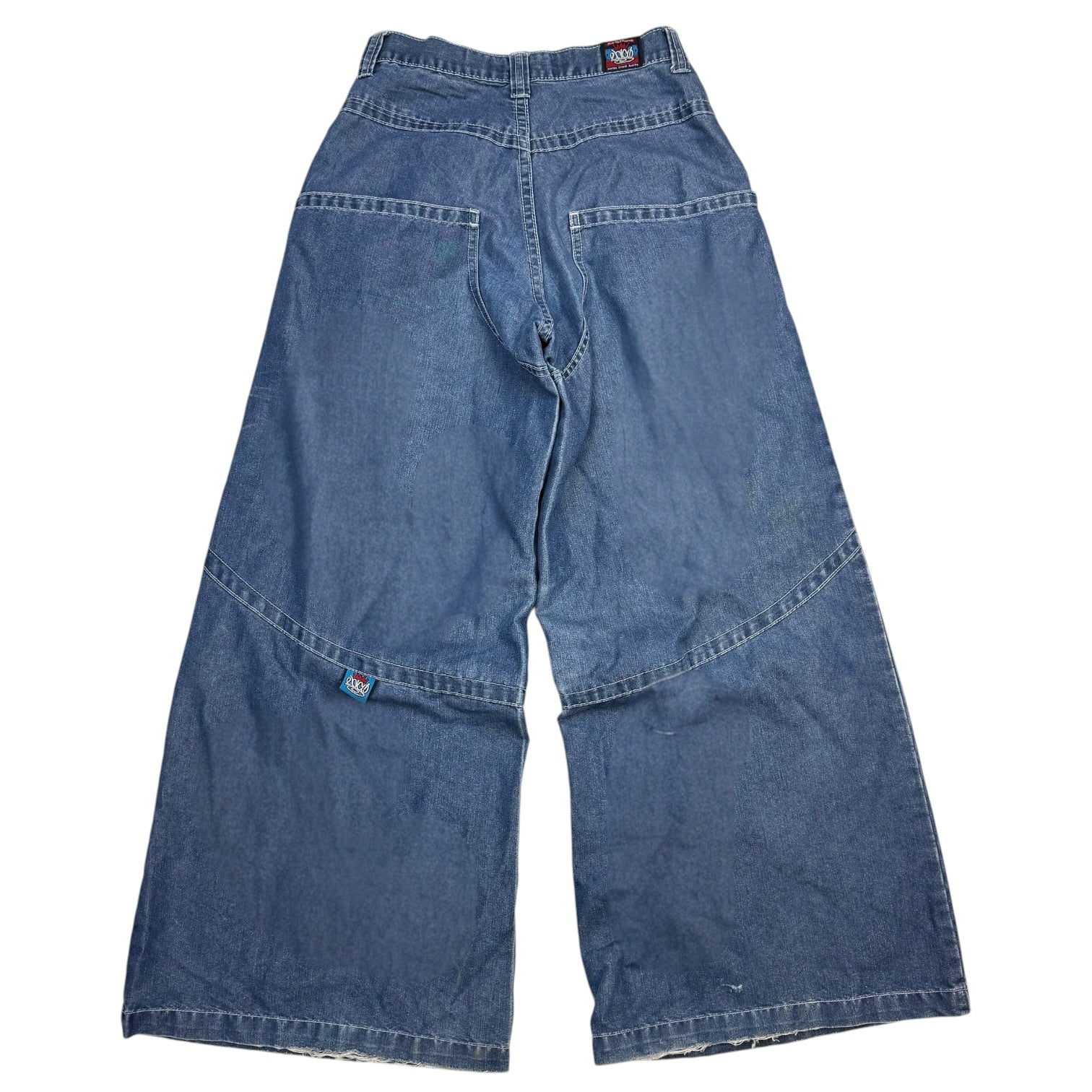 Vintage Y2K JNCO Jeans Kangaroo Wide Legs Pants Dark Wash