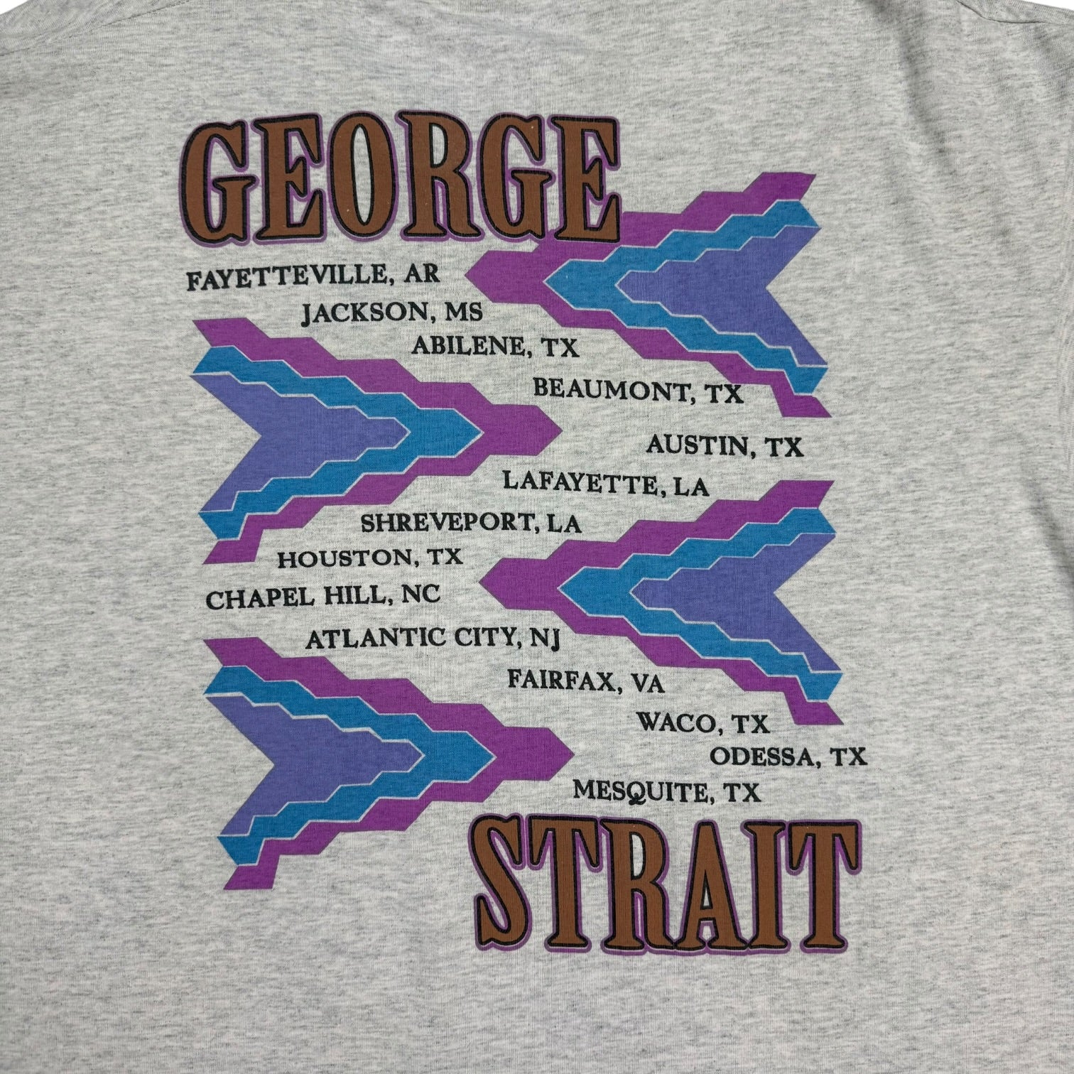 Vintage George Strait Tour Tee Grey
