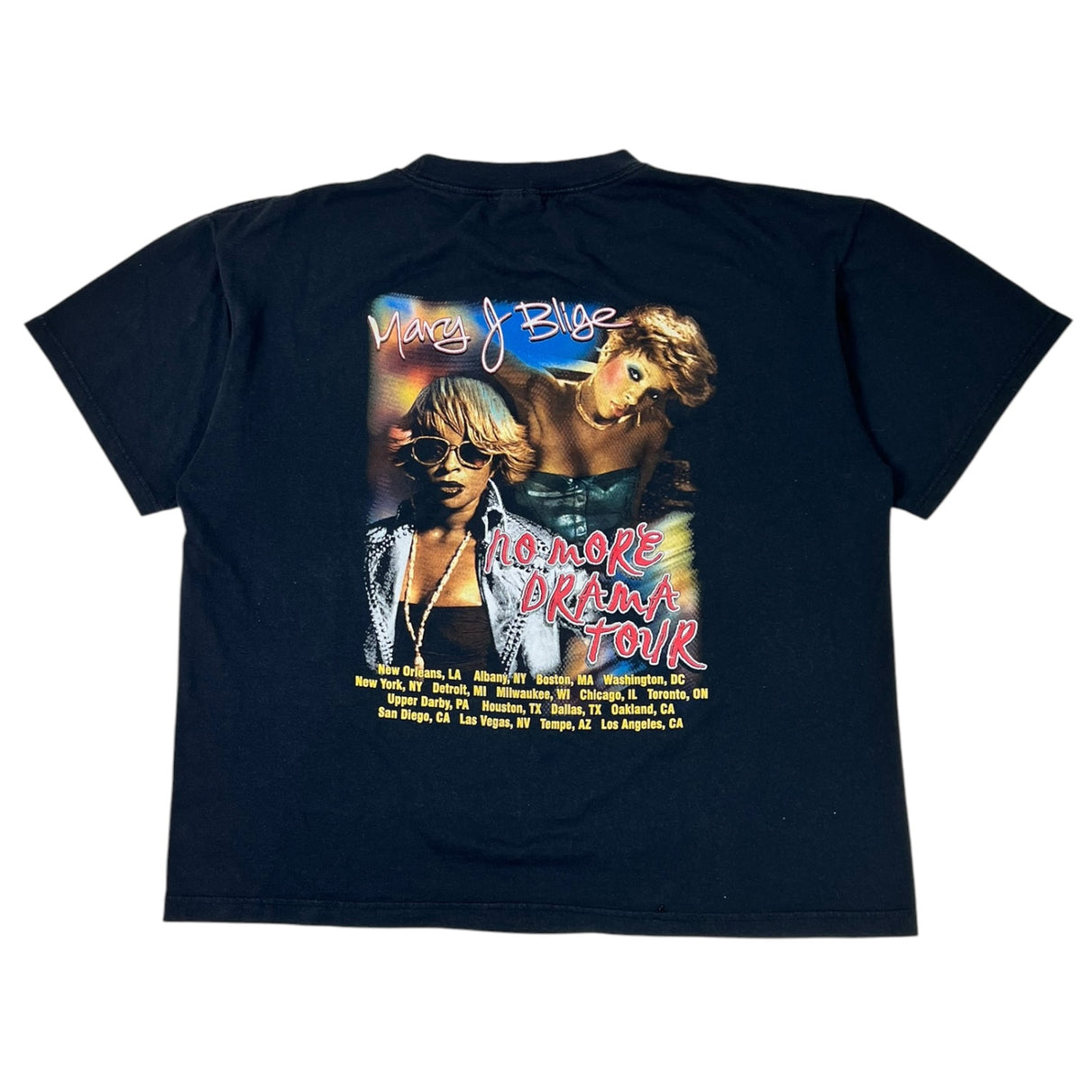 Vintage Y2K Mary J. Blige No More Drama Tour T-Shirt