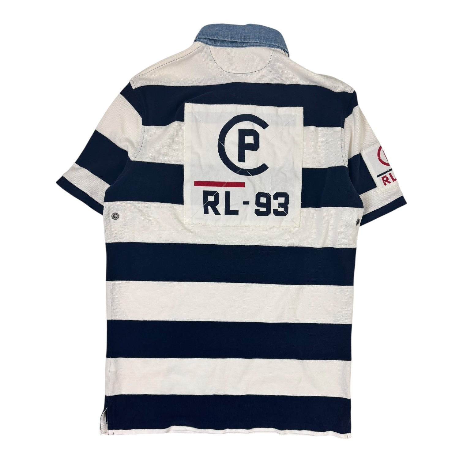 Polo Ralph Lauren CP RL-93 Nautical Striped Polo T-Shirt White