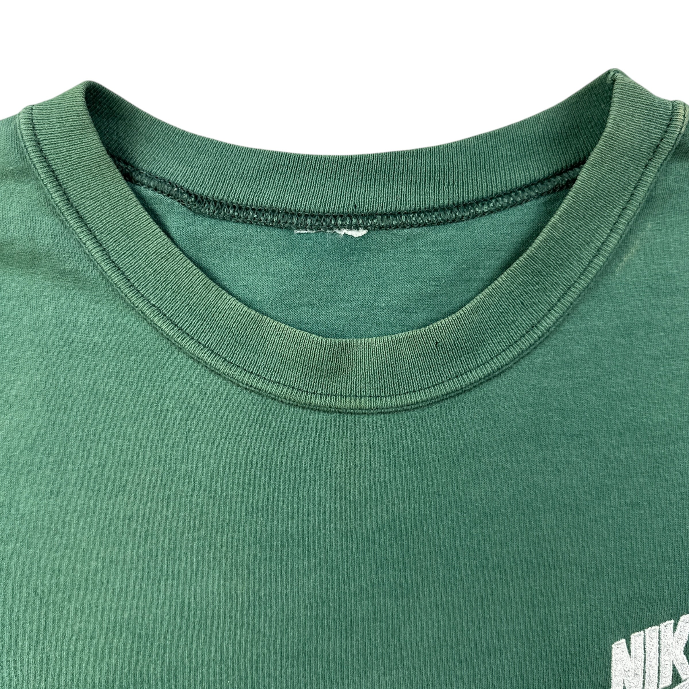 Vintage Nike Spellout Logo Tee Green