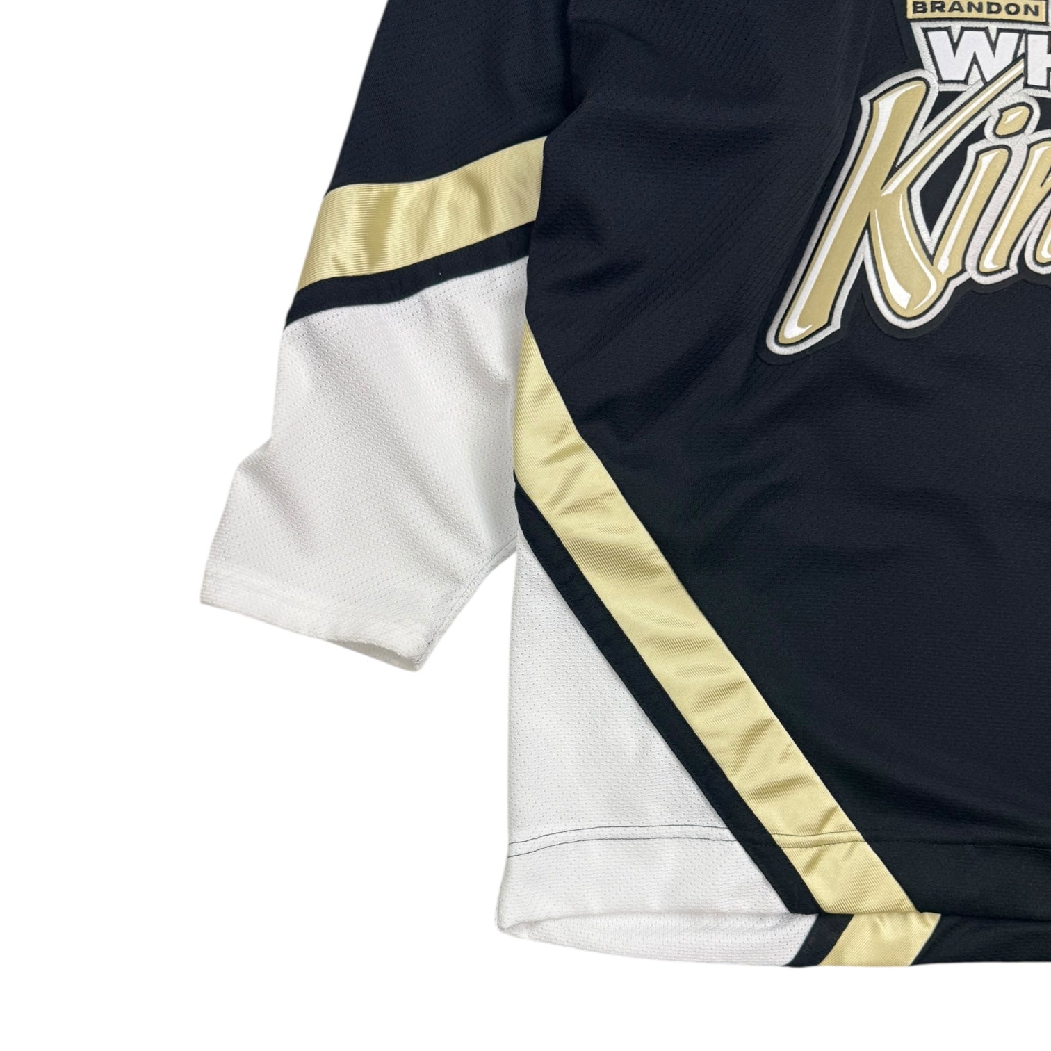 Vintage CCM Brandon Wheat Kings Jersey Black