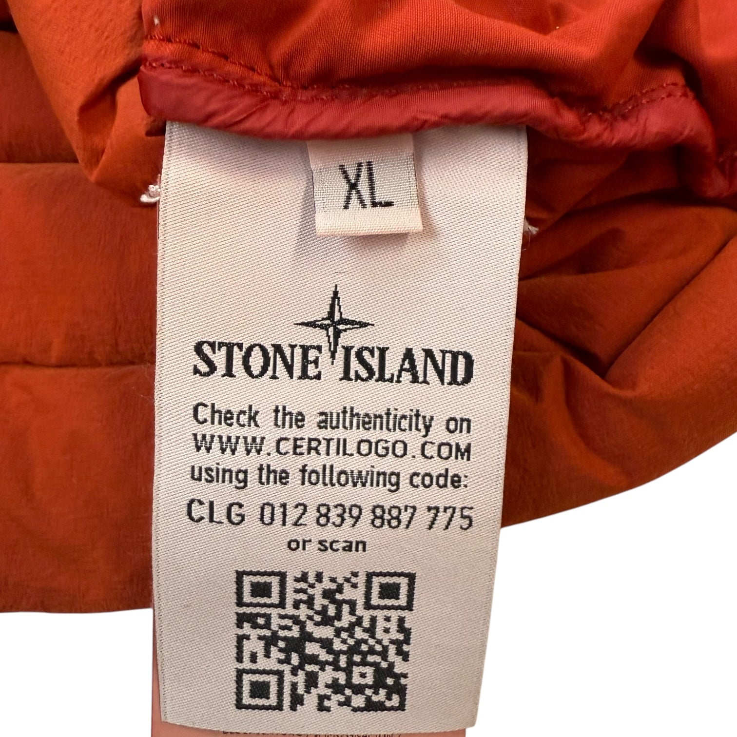 Stone Island Loom Woven Down Chambers Jacket Red