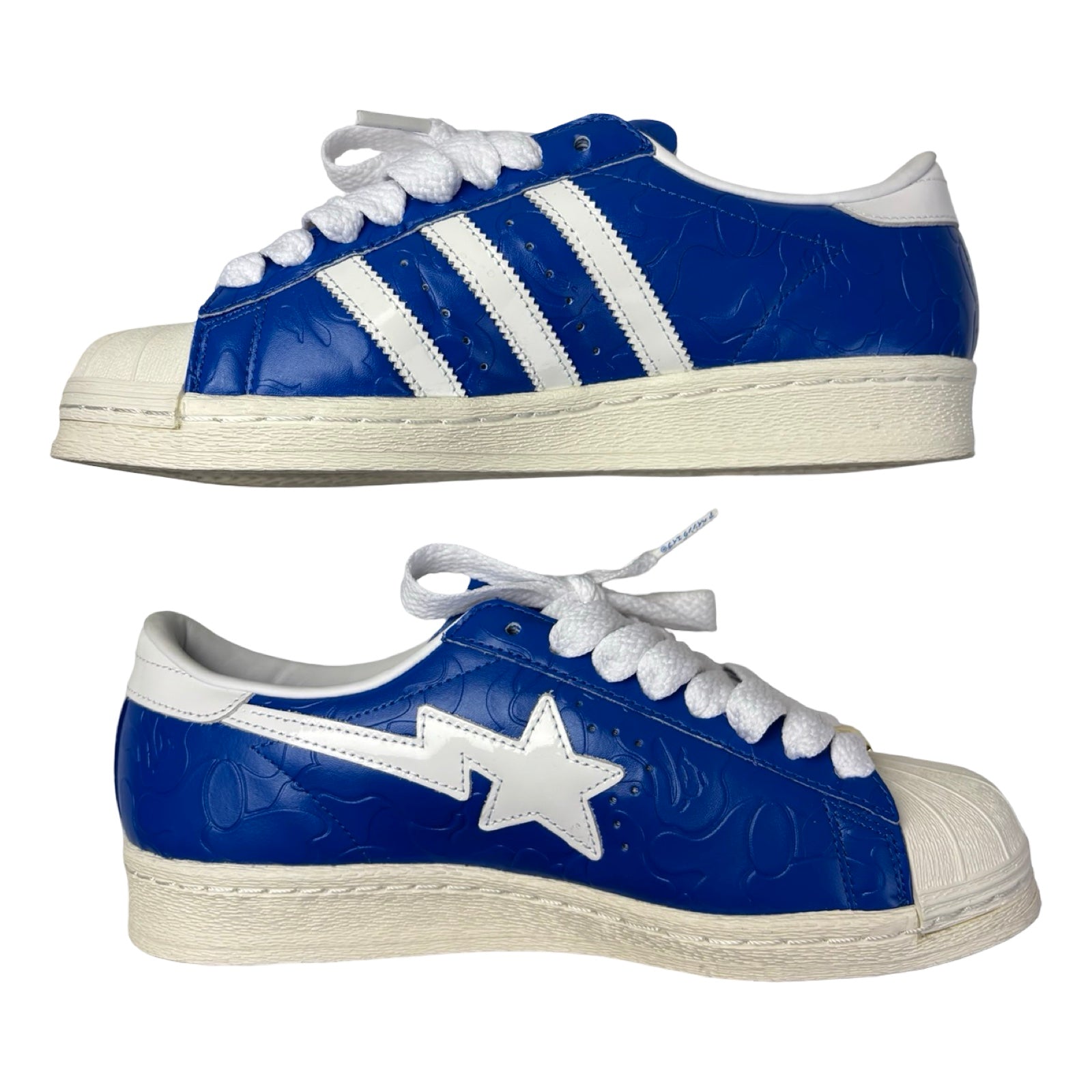 Bape x Adidas Superstar Vintage Blue White