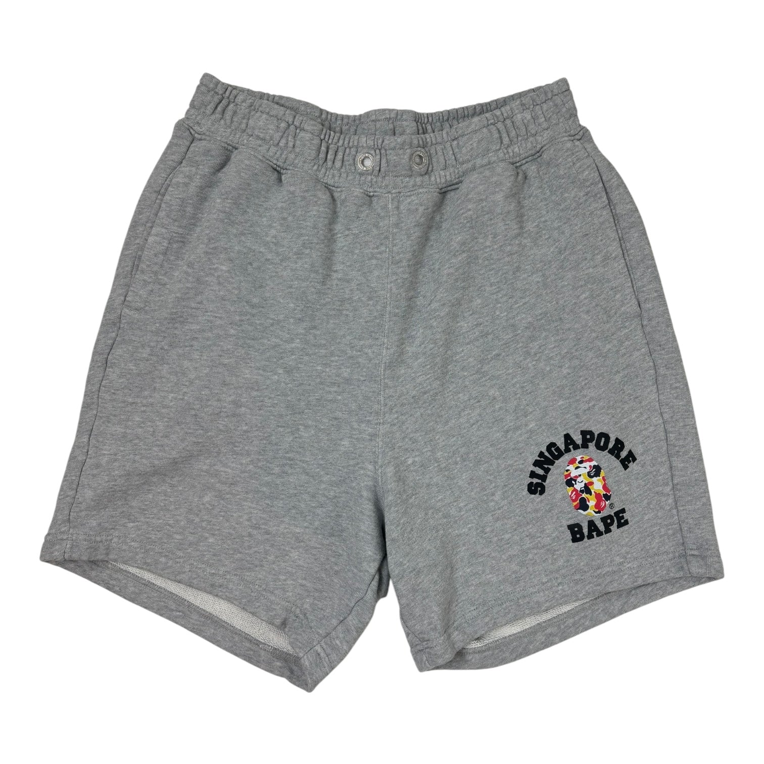BAPE Singapore College Sweatshort Grey