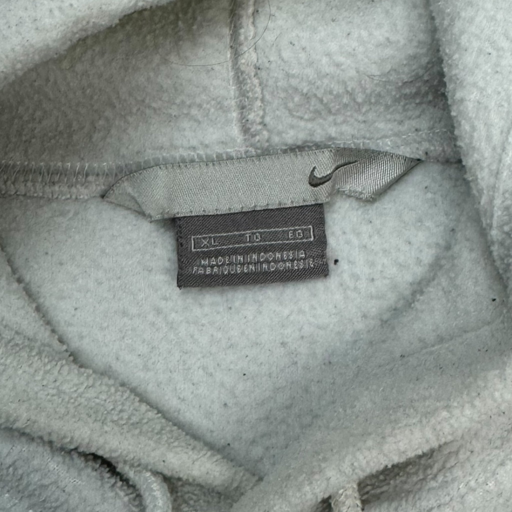 Vintage Nike Spellout Fleece Hoodie White